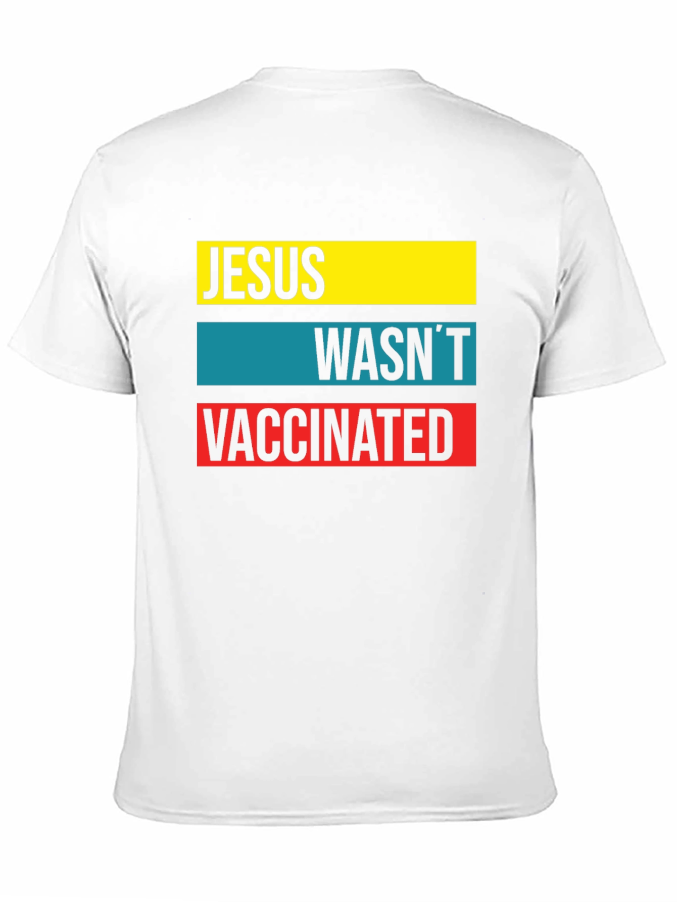 Black Jesus Wasn't Vaccinated Graphic T-Shirt view 11