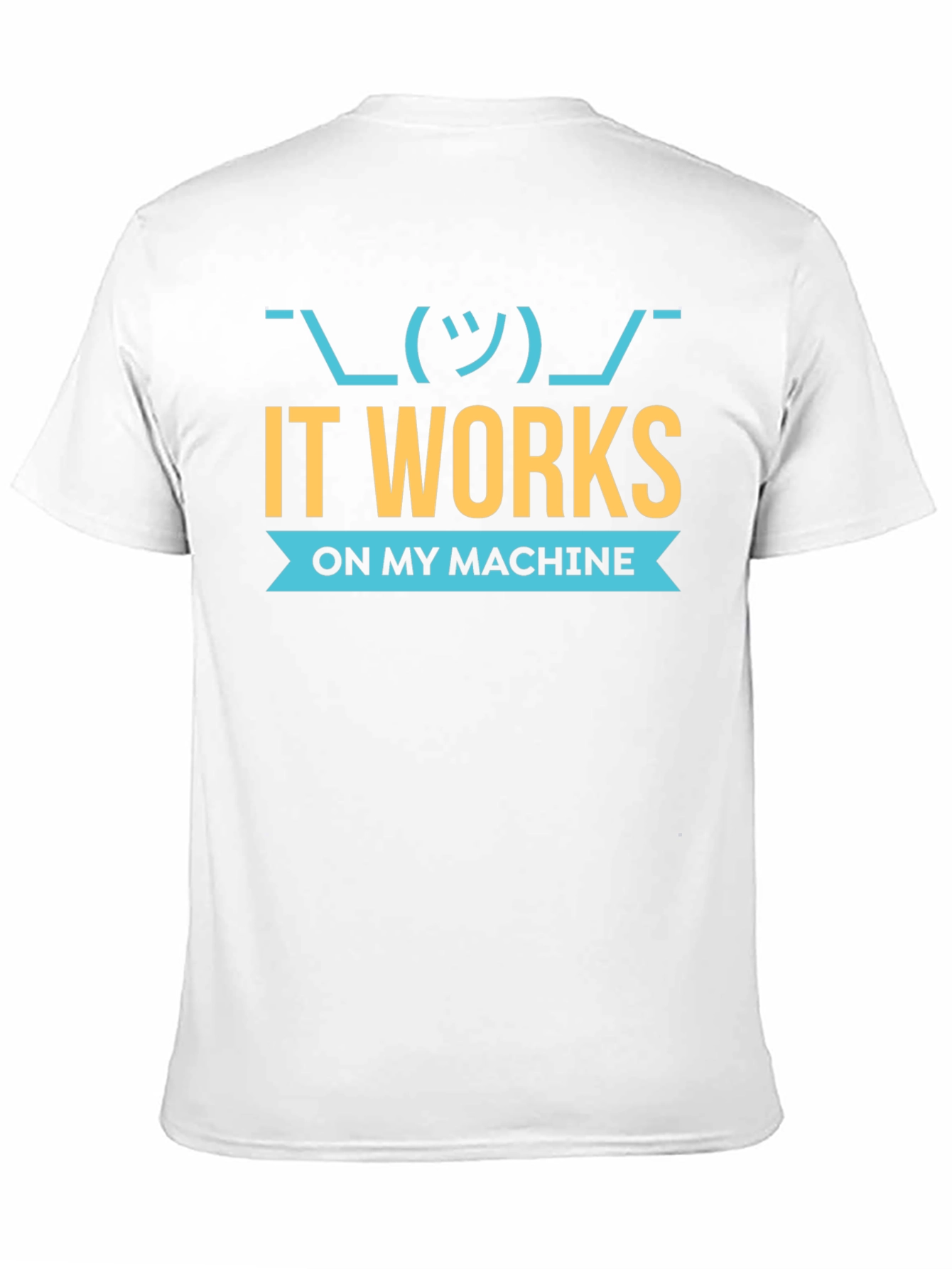 Black It Works On My Machine Programmer T-Shirt view 11