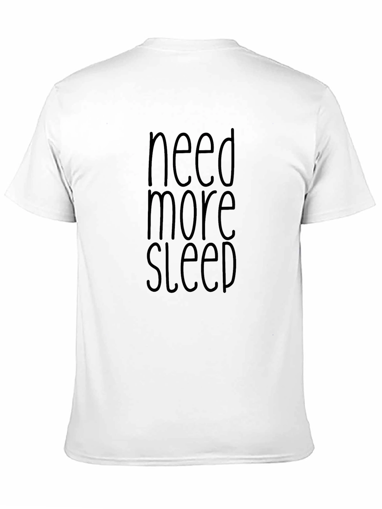 Black Need More Sleep Graphic T-Shirt - Black view 11