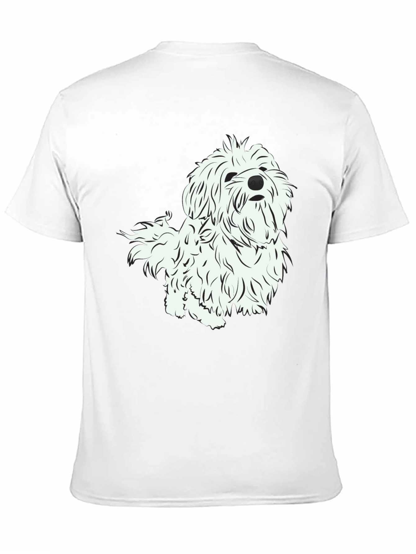 Black Dog Graphic Print Black T-Shirt view 11