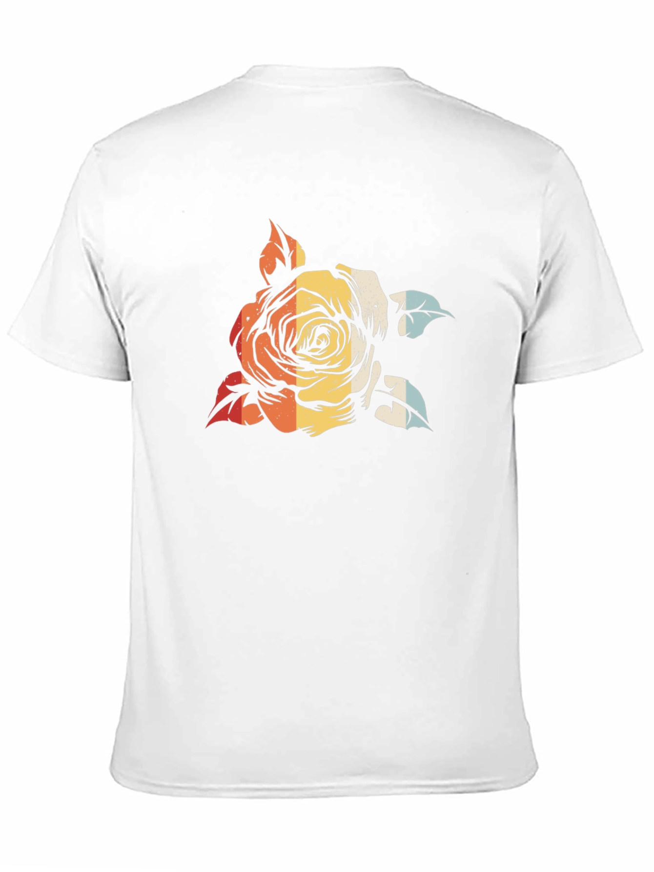 Black Retro Rose Graphic Tee - Black view 11