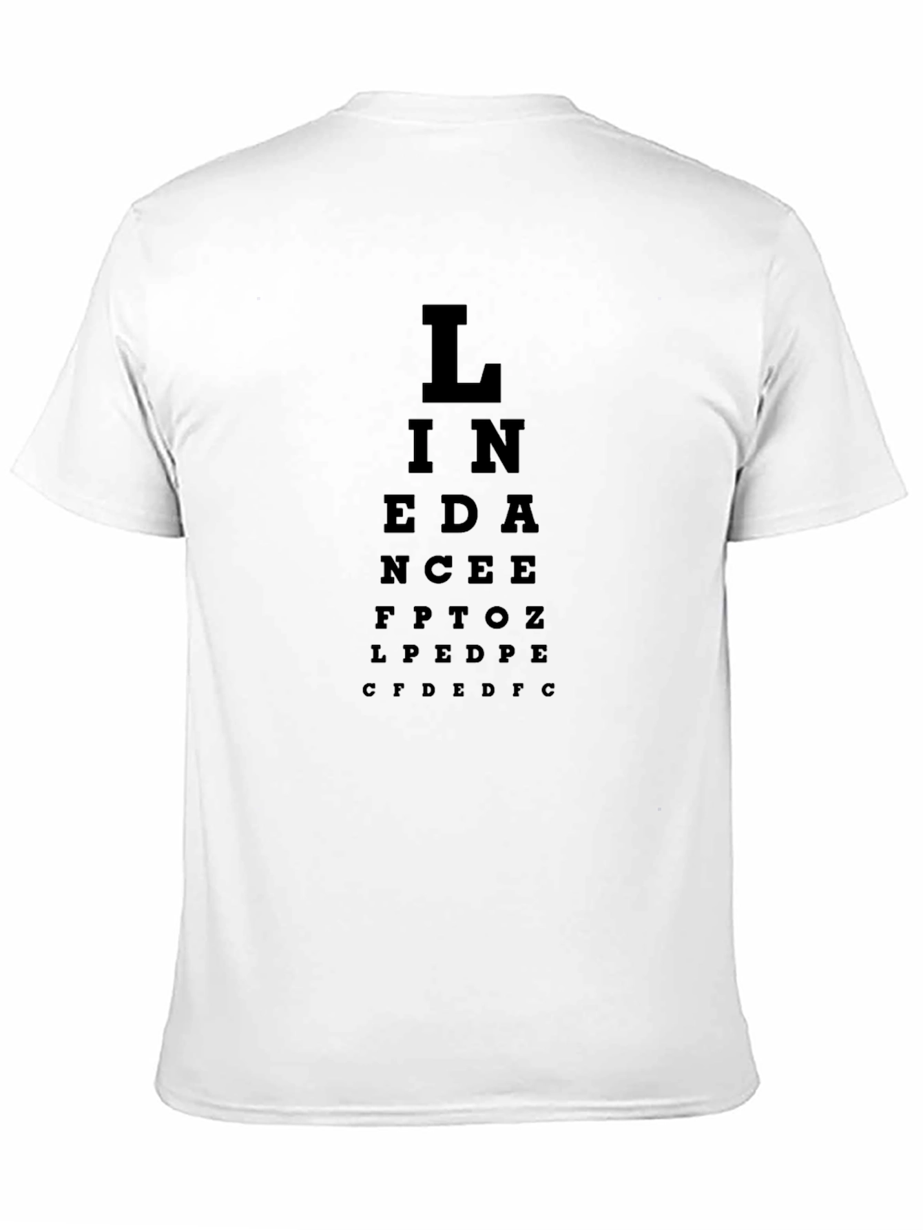 Black Eye Chart T-Shirt - Funny Optical Illusion Tee view 11