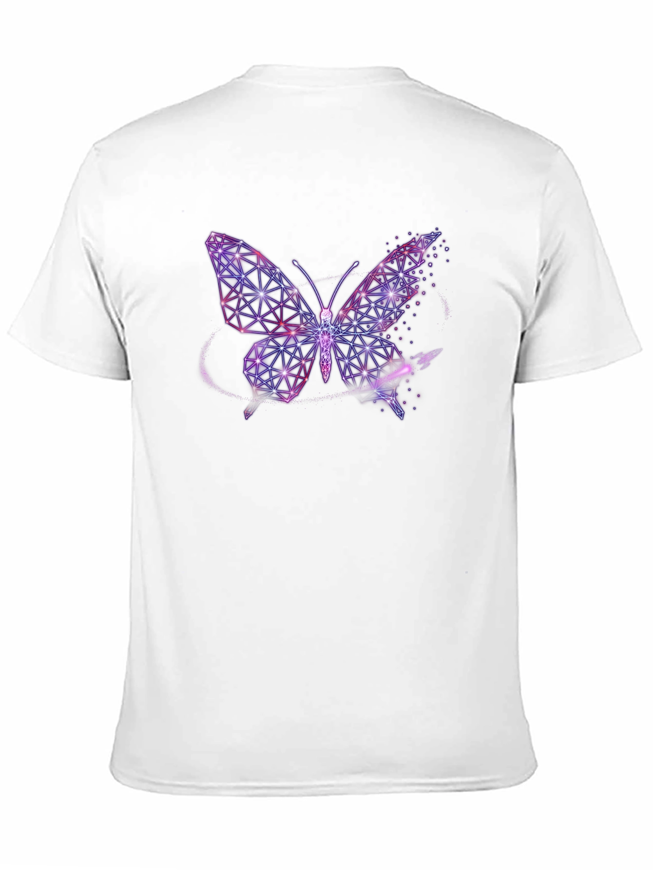 Black Geometric Butterfly Graphic Tee - Stylish Black T-Shirt view 11