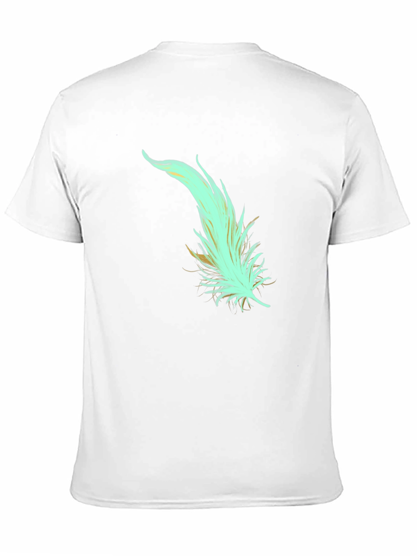 Black Feather Graphic Tee - Soft Cotton Blend, Stylish Design view 11