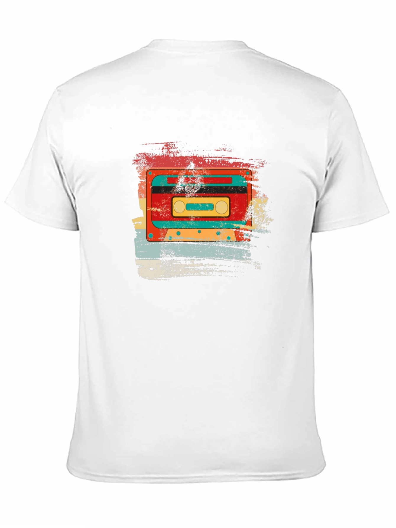 Black Retro Cassette Tape Graphic T-Shirt - Vintage Style Black Tee view 11