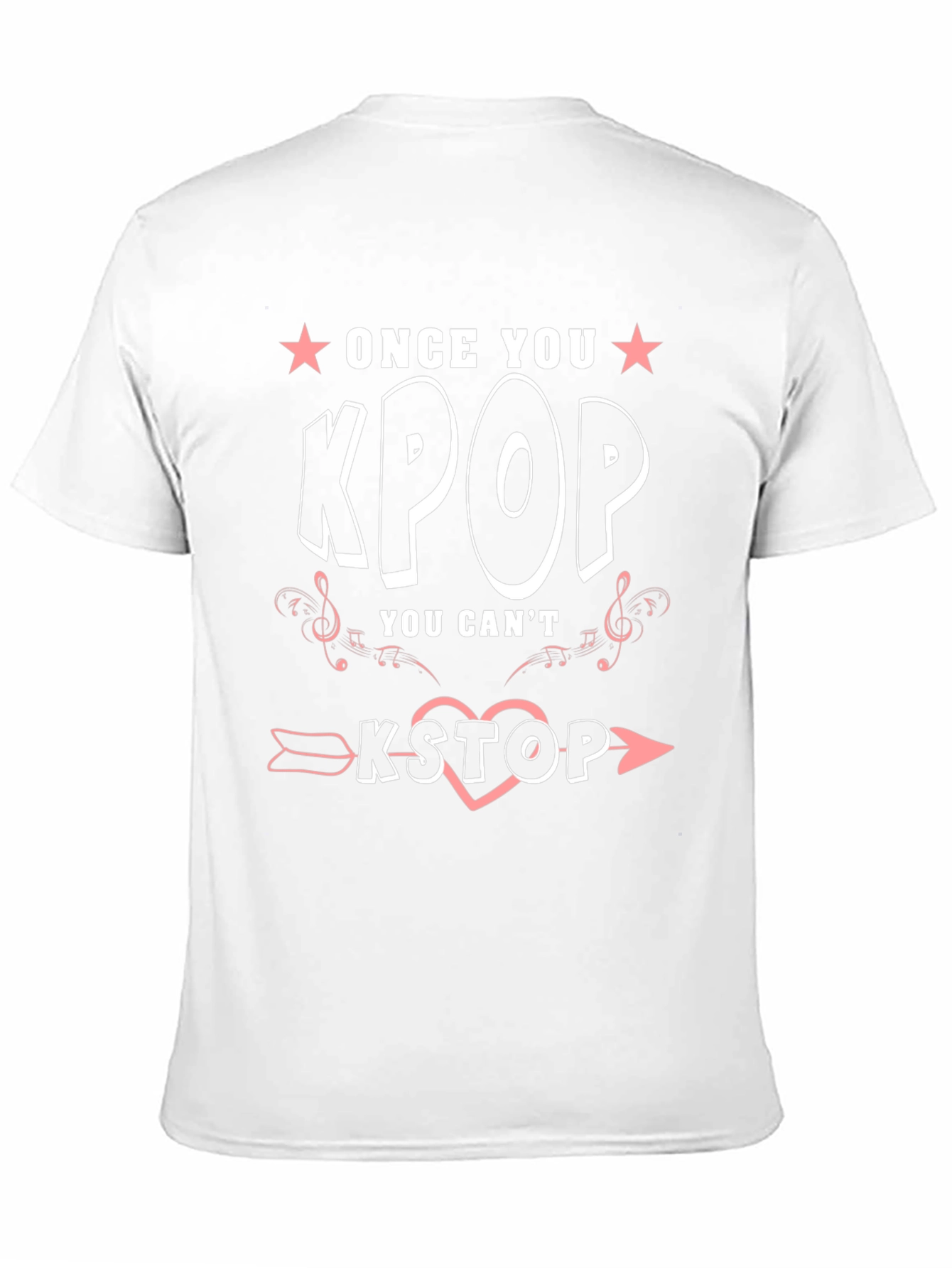 Black Once You Kpop You Can't Kstop T-Shirt view 11