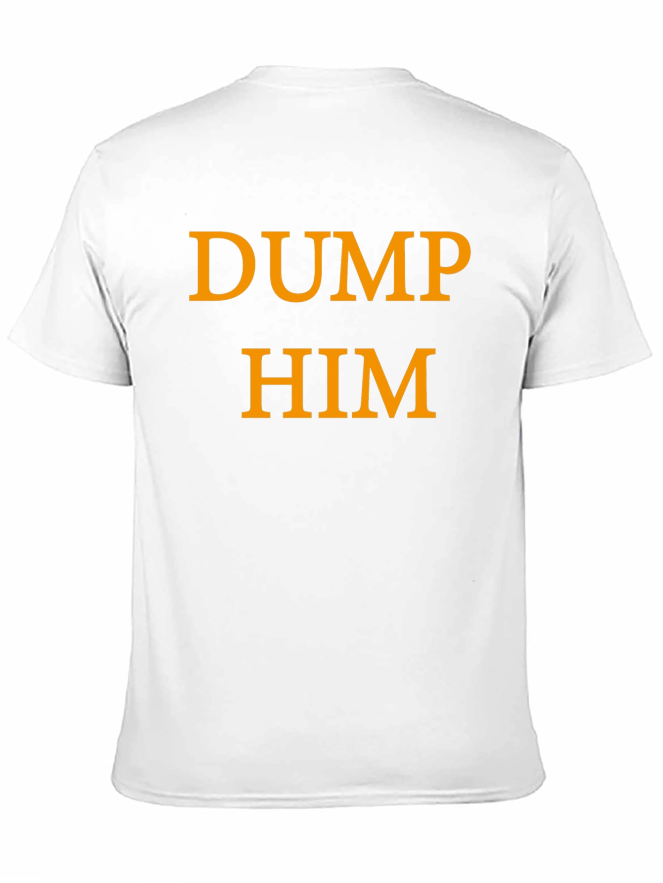 Black Dump Him Graphic Tee - Black Crew Neck T-Shirt view 11
