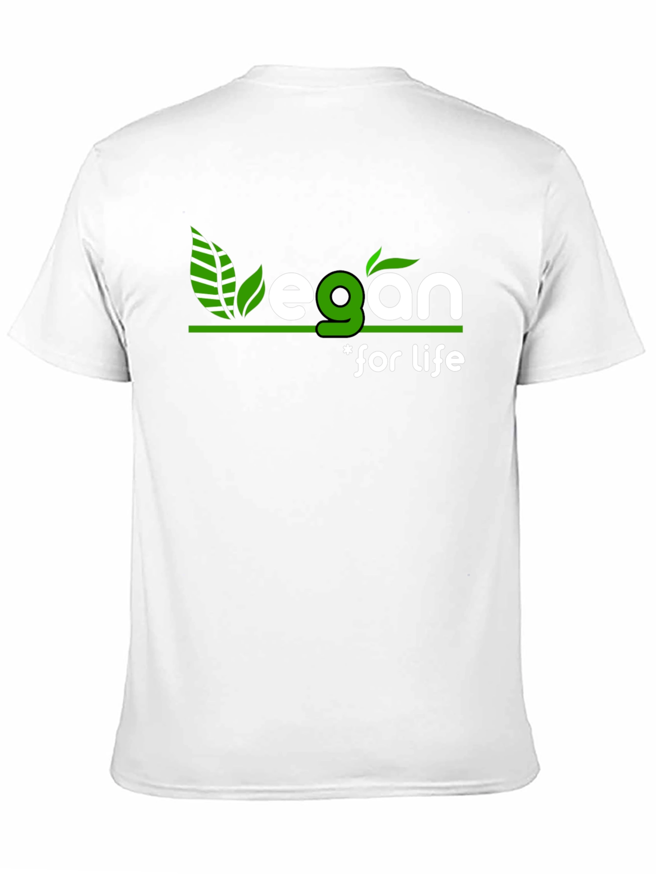 Black Vegan for Life Graphic Tee - Stylish Black T-Shirt view 11