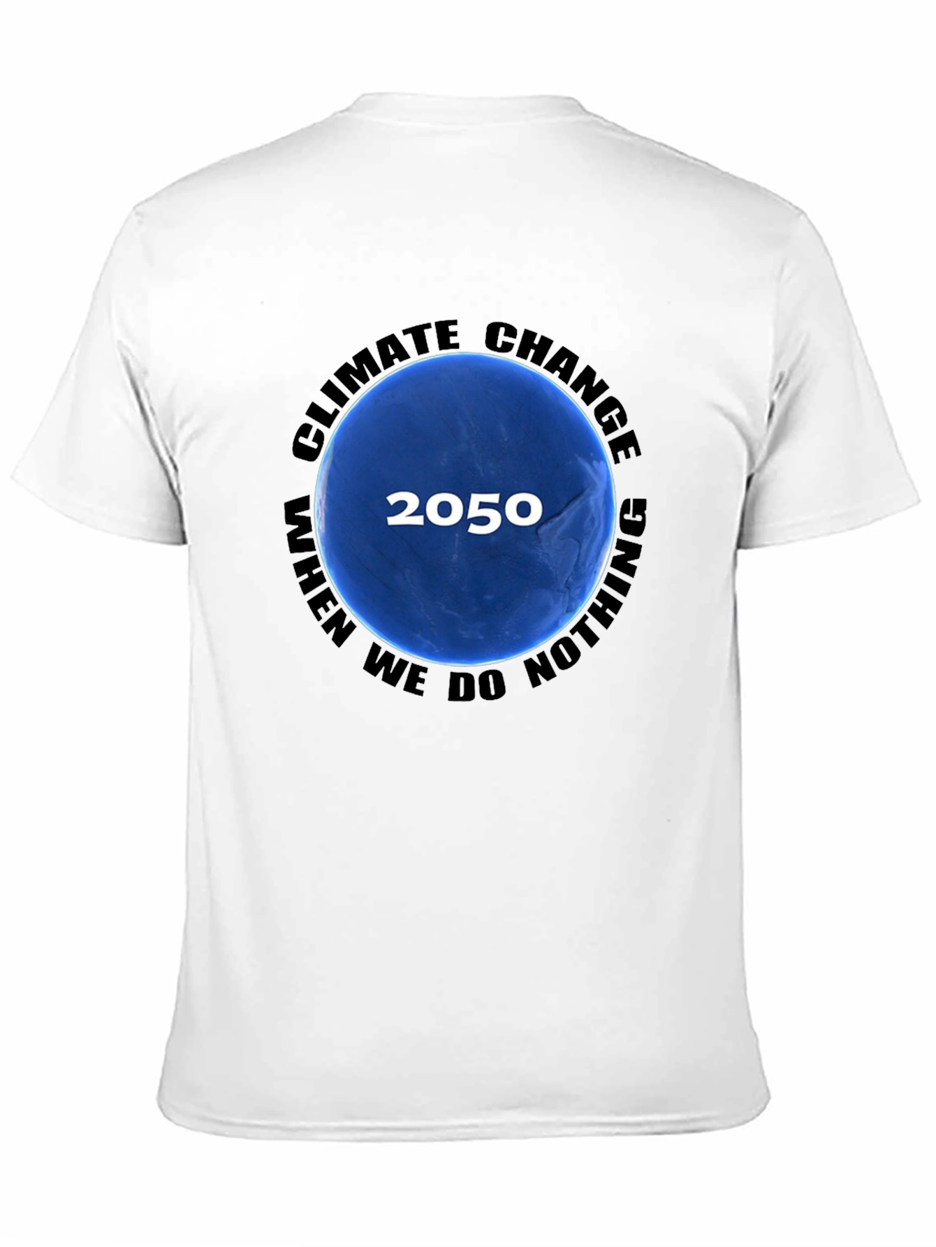 Black Climate Change 2050 T-Shirt view 11