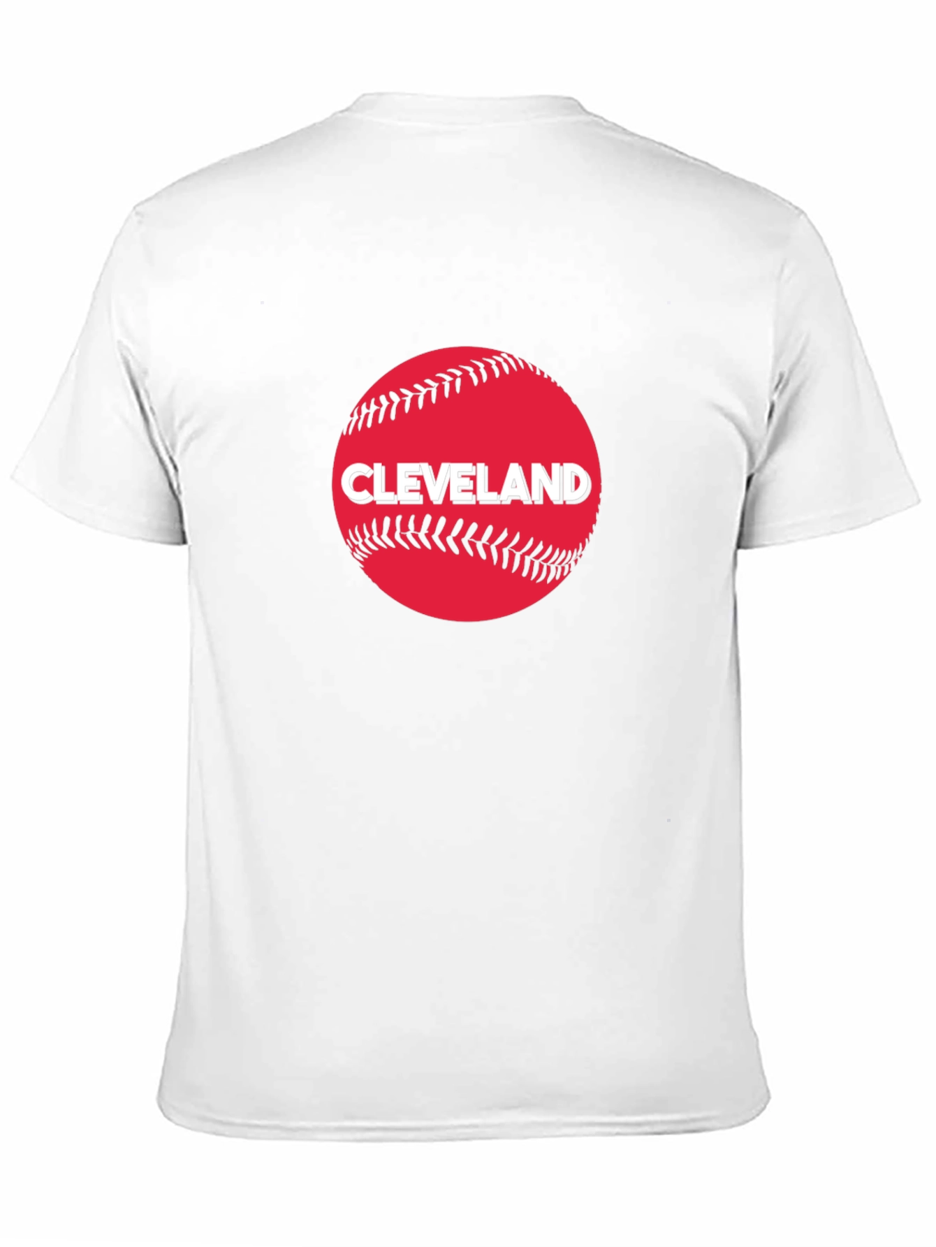Black Cleveland Baseball Fan T-Shirt - Classic Design view 11