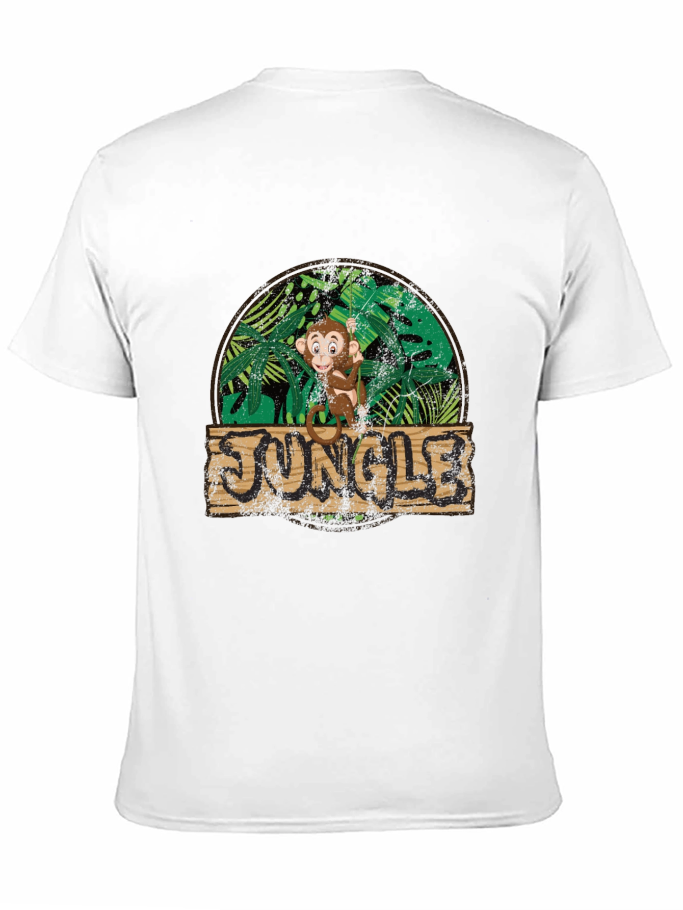 Black Jungle Monkey Graphic Tee - Funky Design view 11