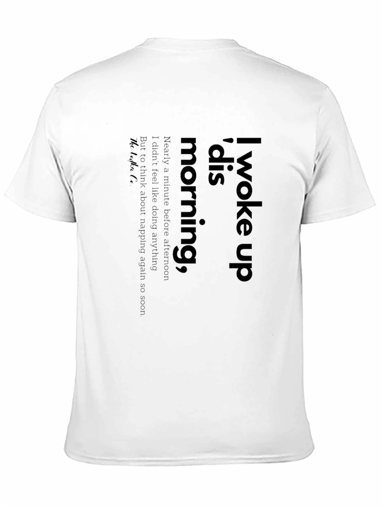 Black Humorous 'Dis Morning' Graphic Tee view 11