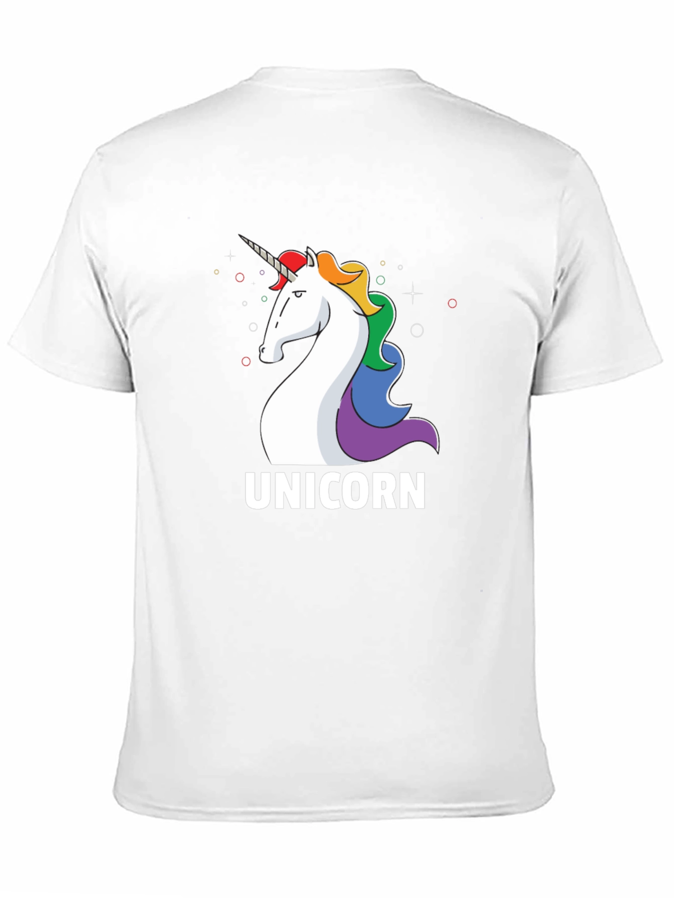 Black Unicorn Graphic Tee - Black Cotton Casual T-Shirt view 11