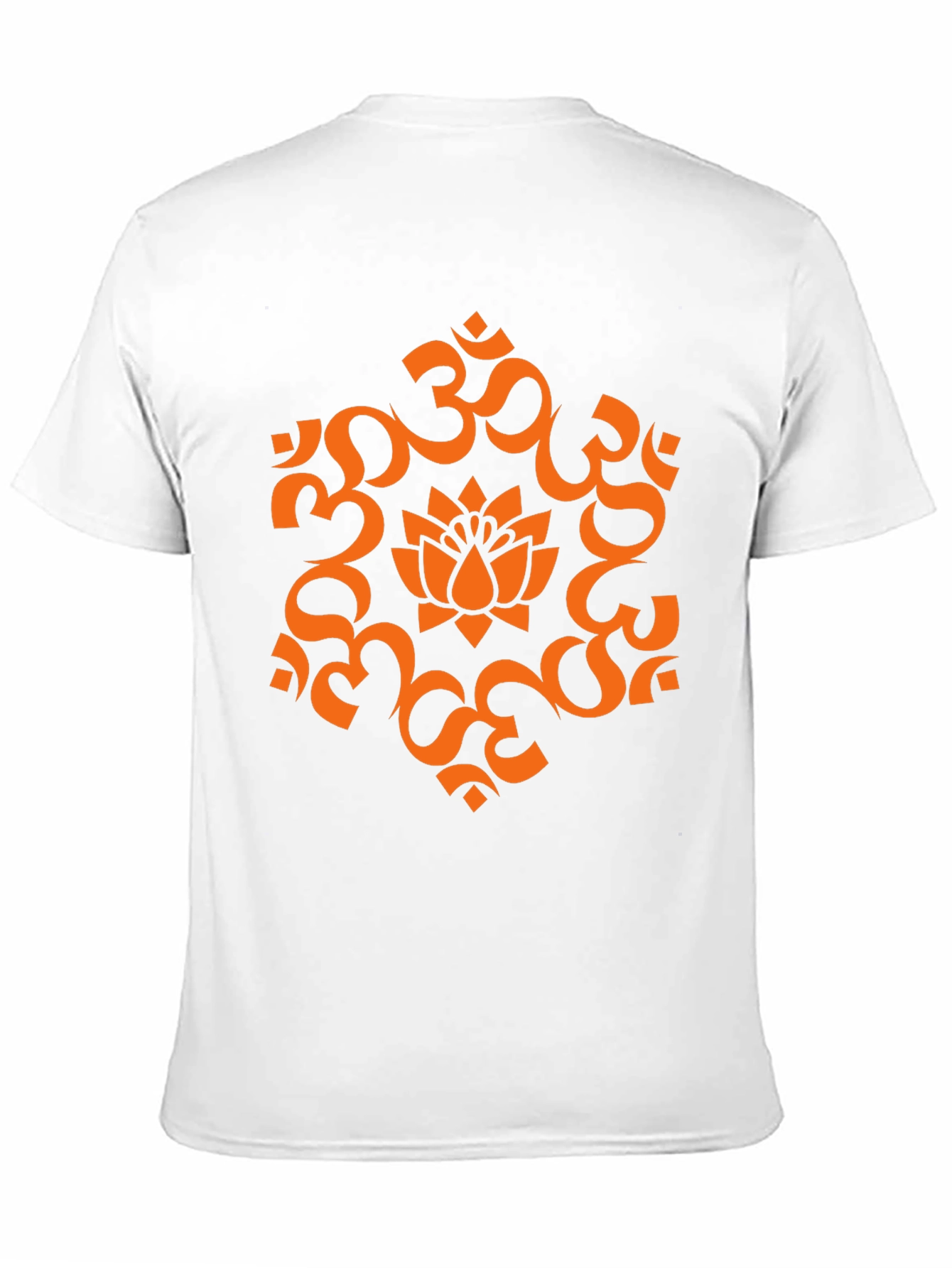 Black Om Lotus Graphic Tee - Spiritual Black T-Shirt view 11
