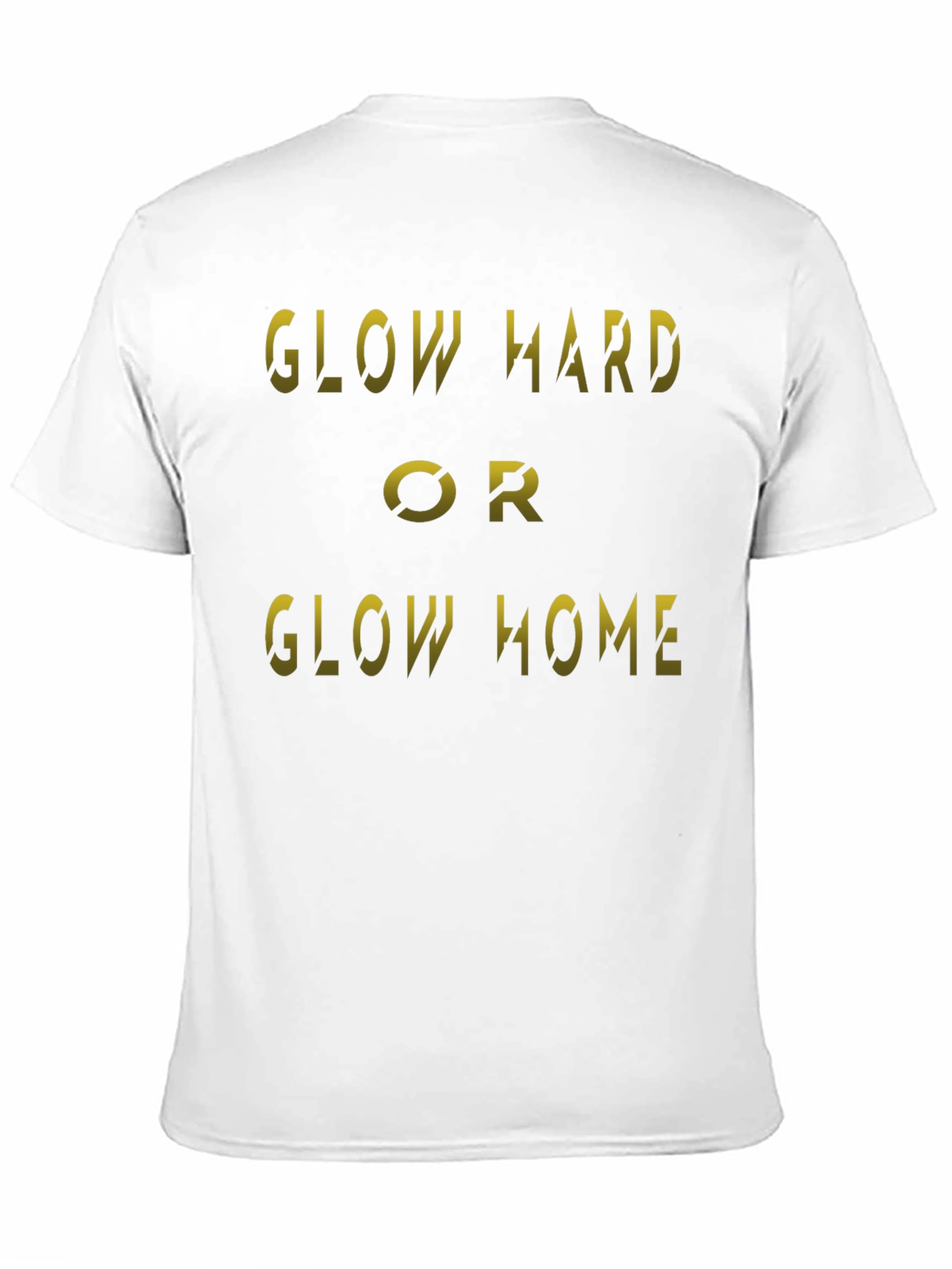 Black Glow Hard or Glow Home Black T-Shirt view 11