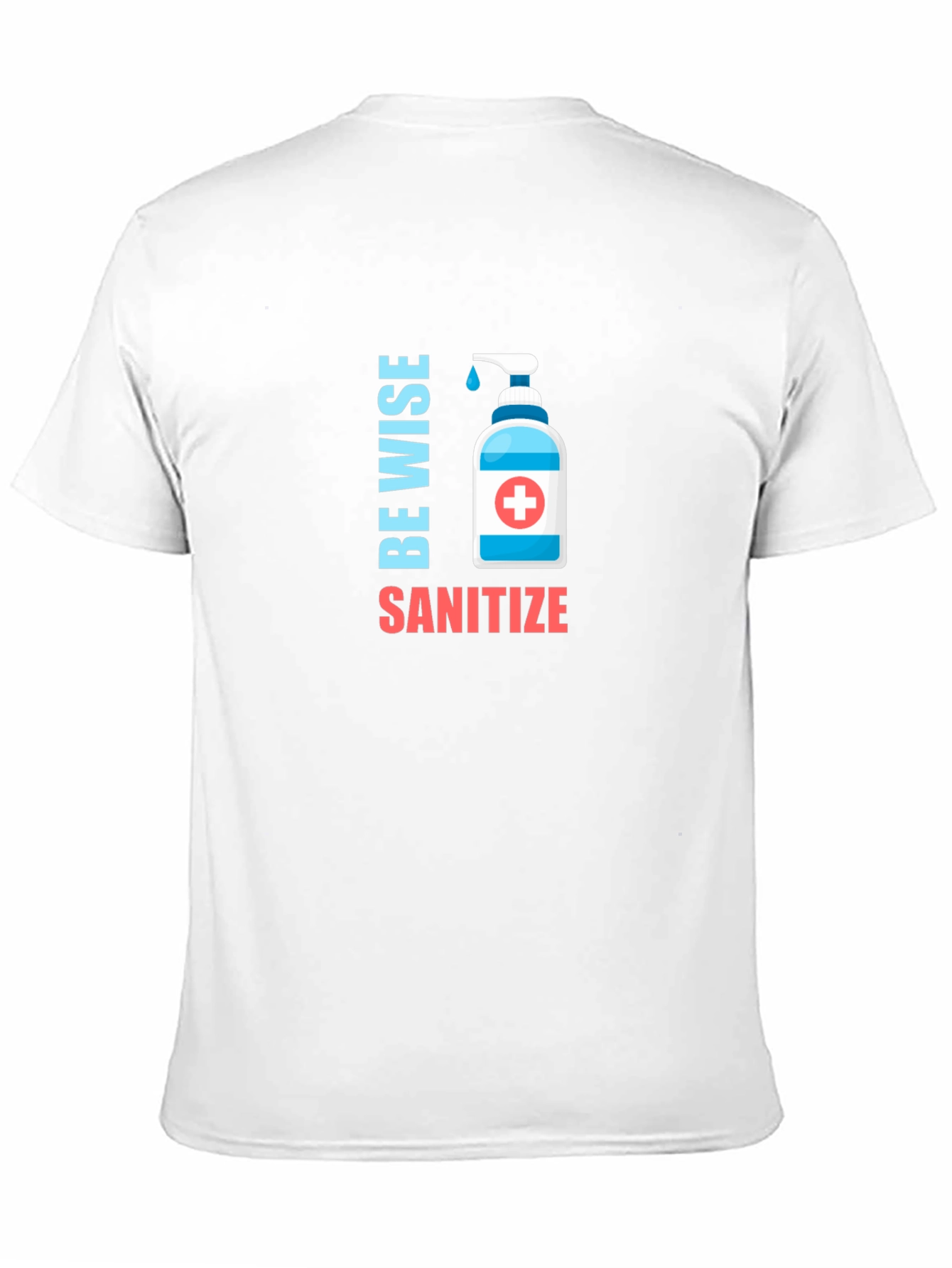 Black Be Wise Sanitize Graphic T-Shirt view 11