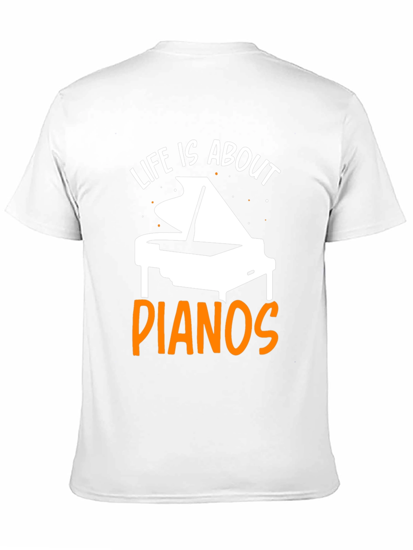 Black Life Is About Pianos Black T-Shirt view 11