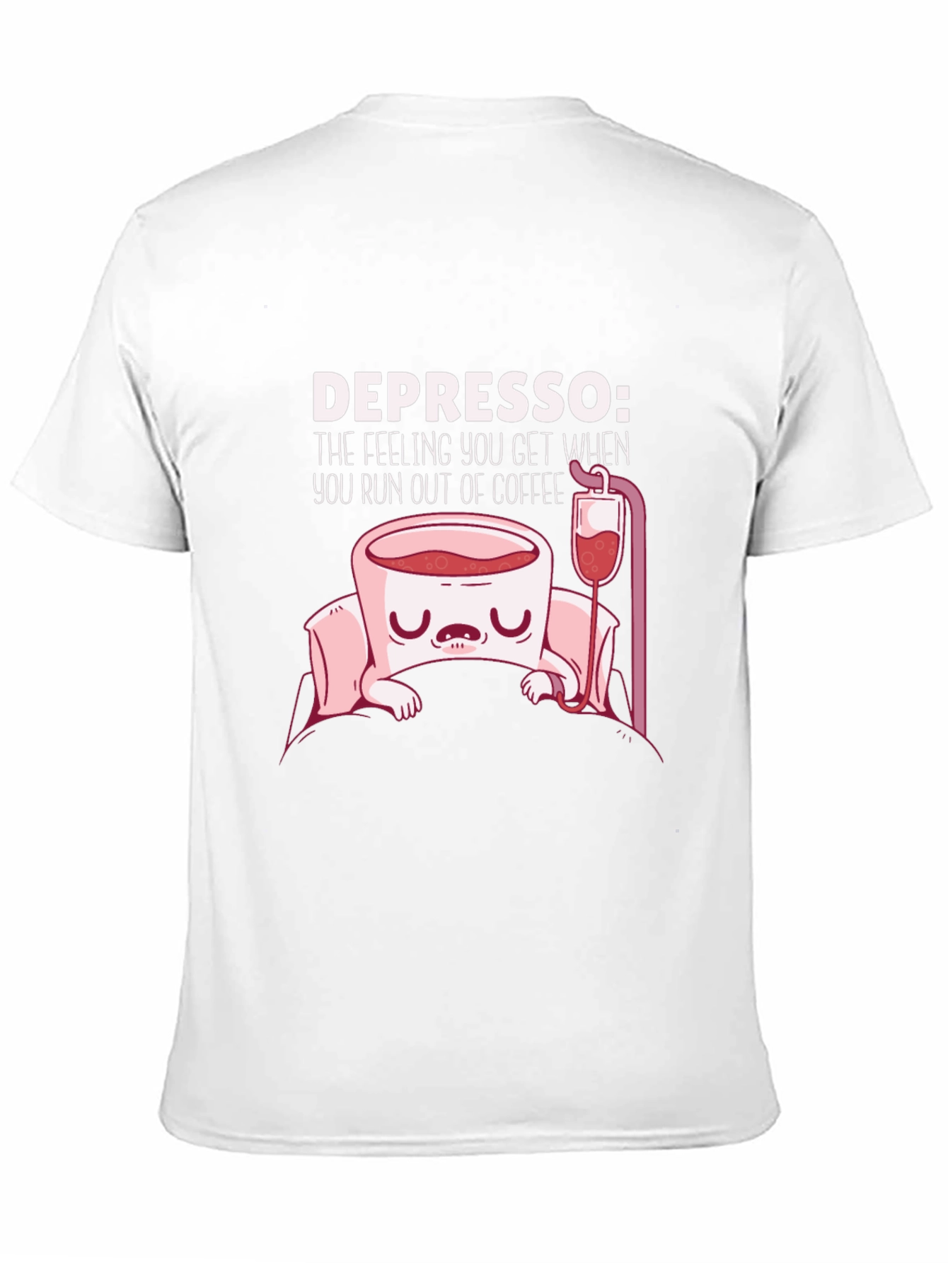 Black Depresso Funny Coffee T-Shirt view 11