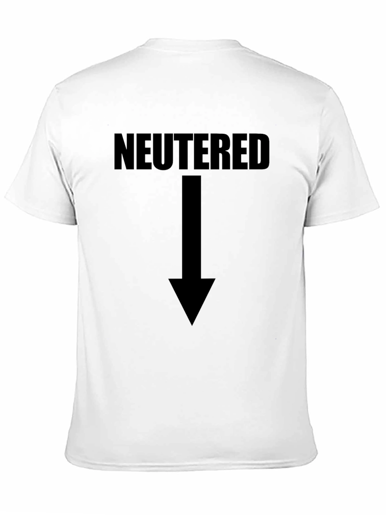 Black Neutered Arrow T-Shirt - Funny Humor Tee view 11