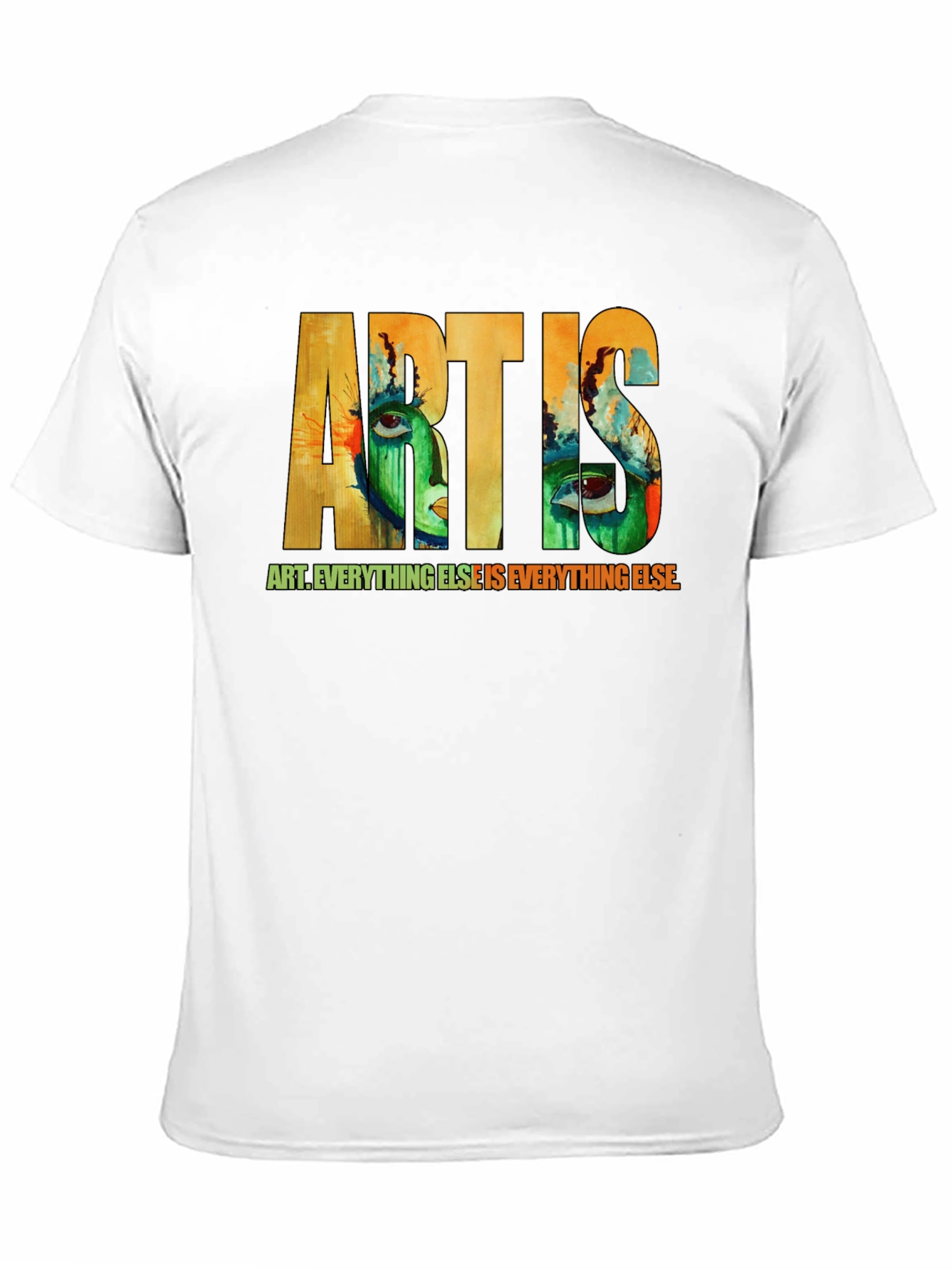 Black Abstract Art T-Shirt - Express Yourself view 11