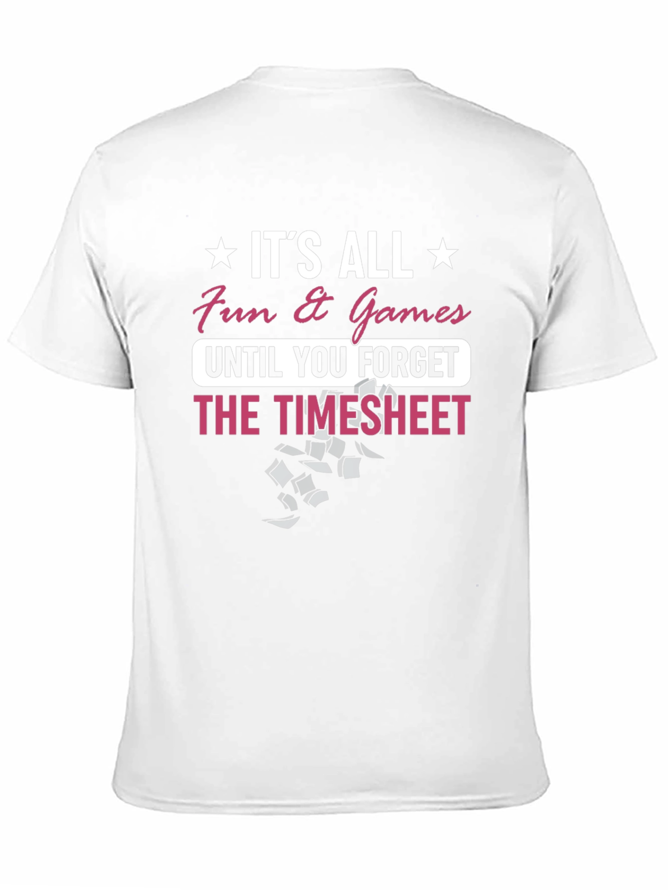 Black Fun & Games Timesheet Graphic T-Shirt view 11