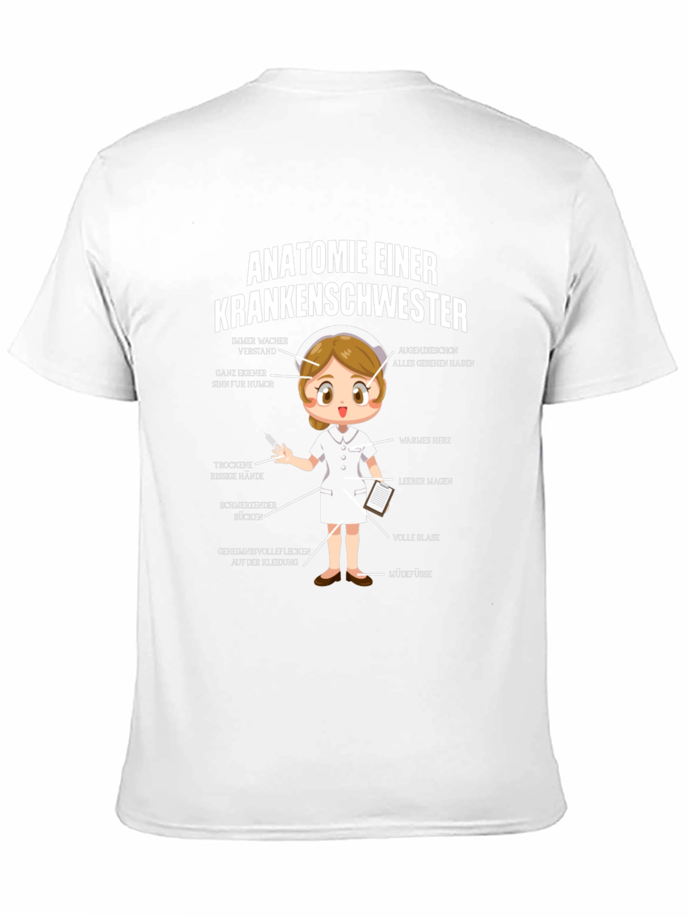 Anatomie Einer Krankenschwester Funny Nurse T-Shirt - 11