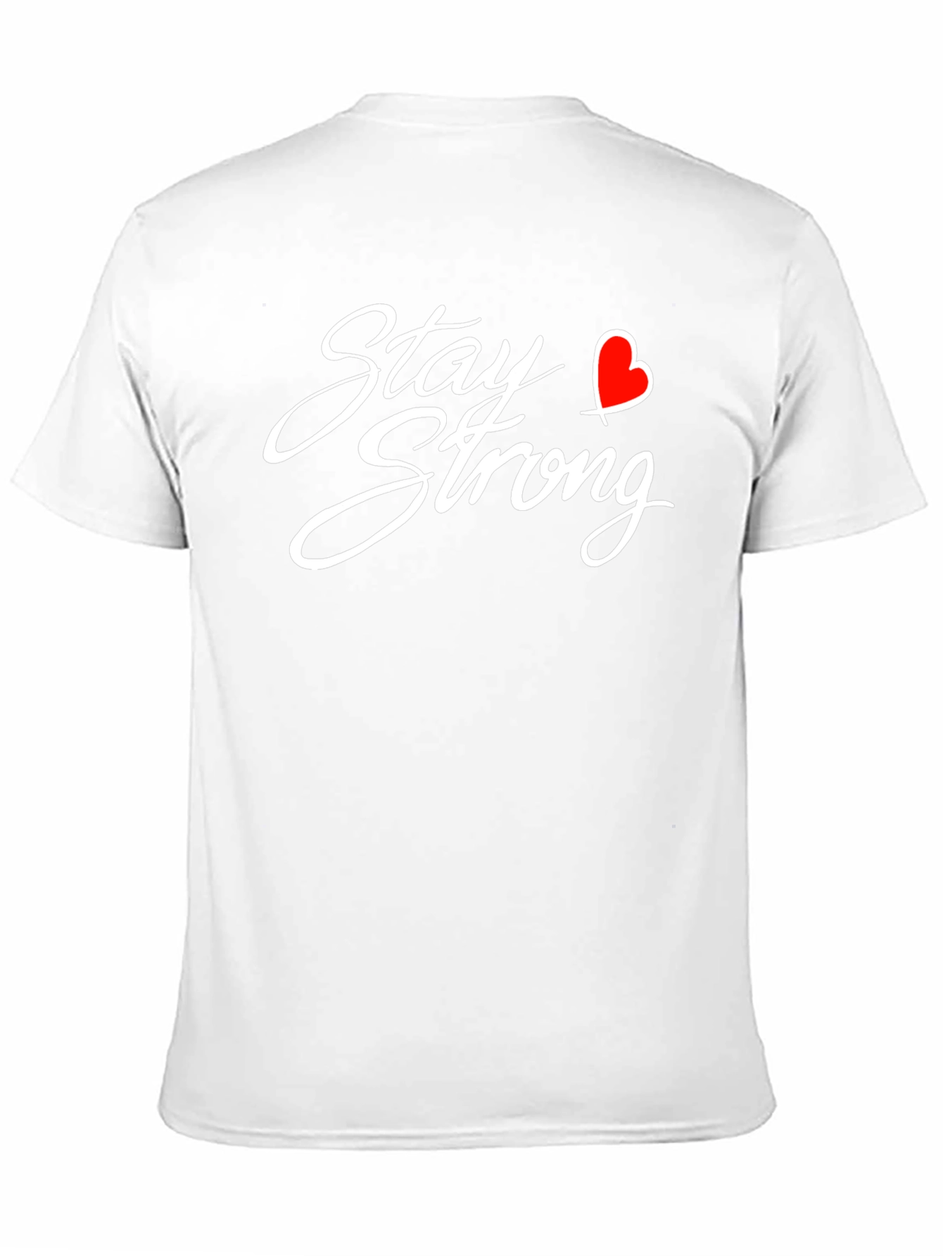 Black Stay Strong Heart Graphic T-Shirt view 11