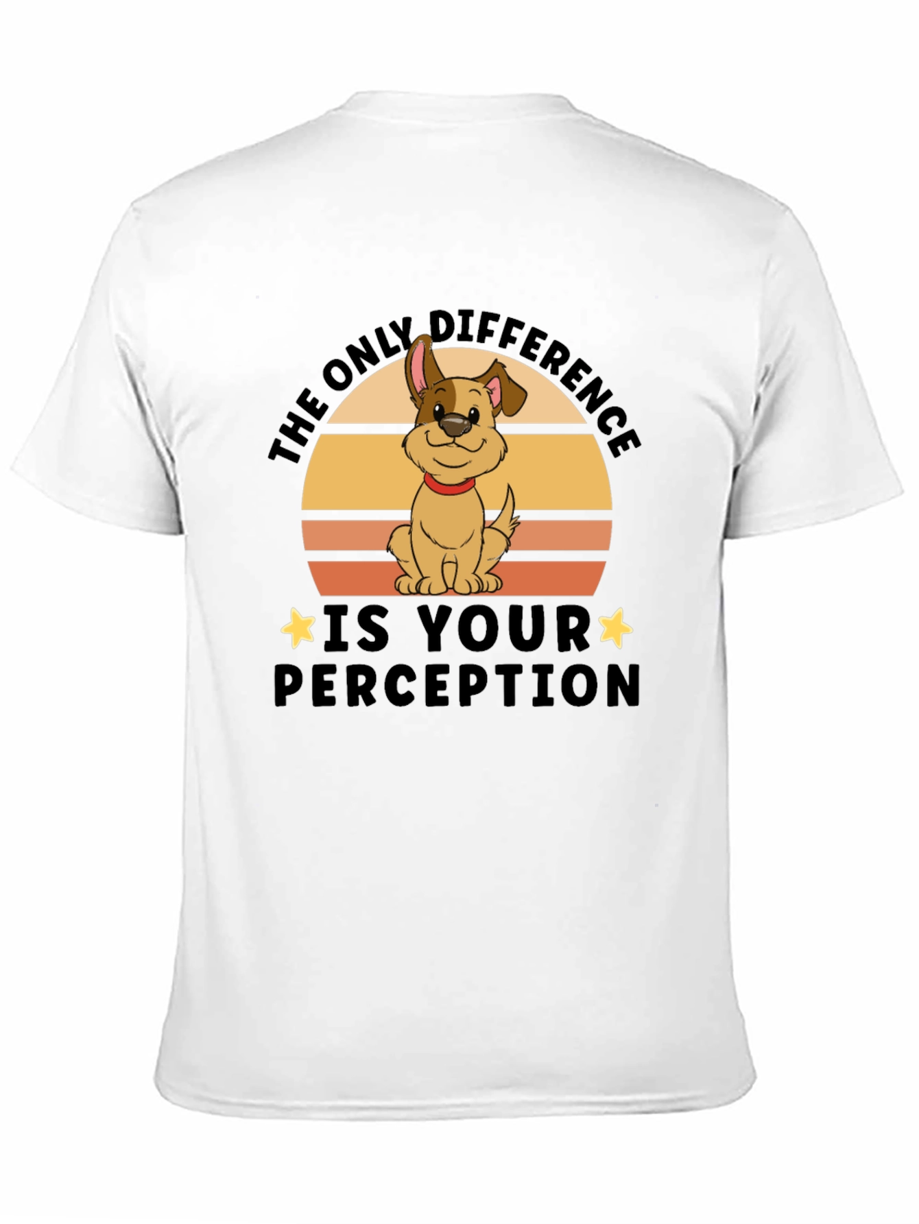 Black Dog Perception Graphic Tee - Unisex Black T-Shirt view 11