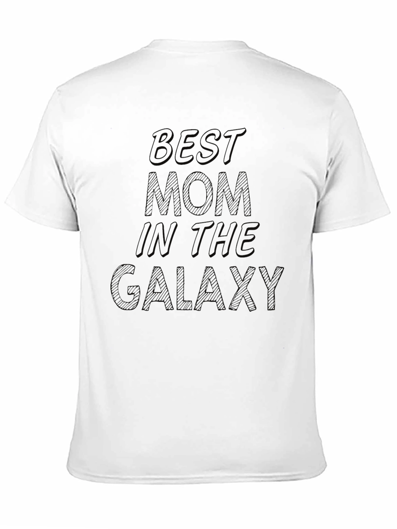 Black Best Mom in the Galaxy T-Shirt - Black view 11