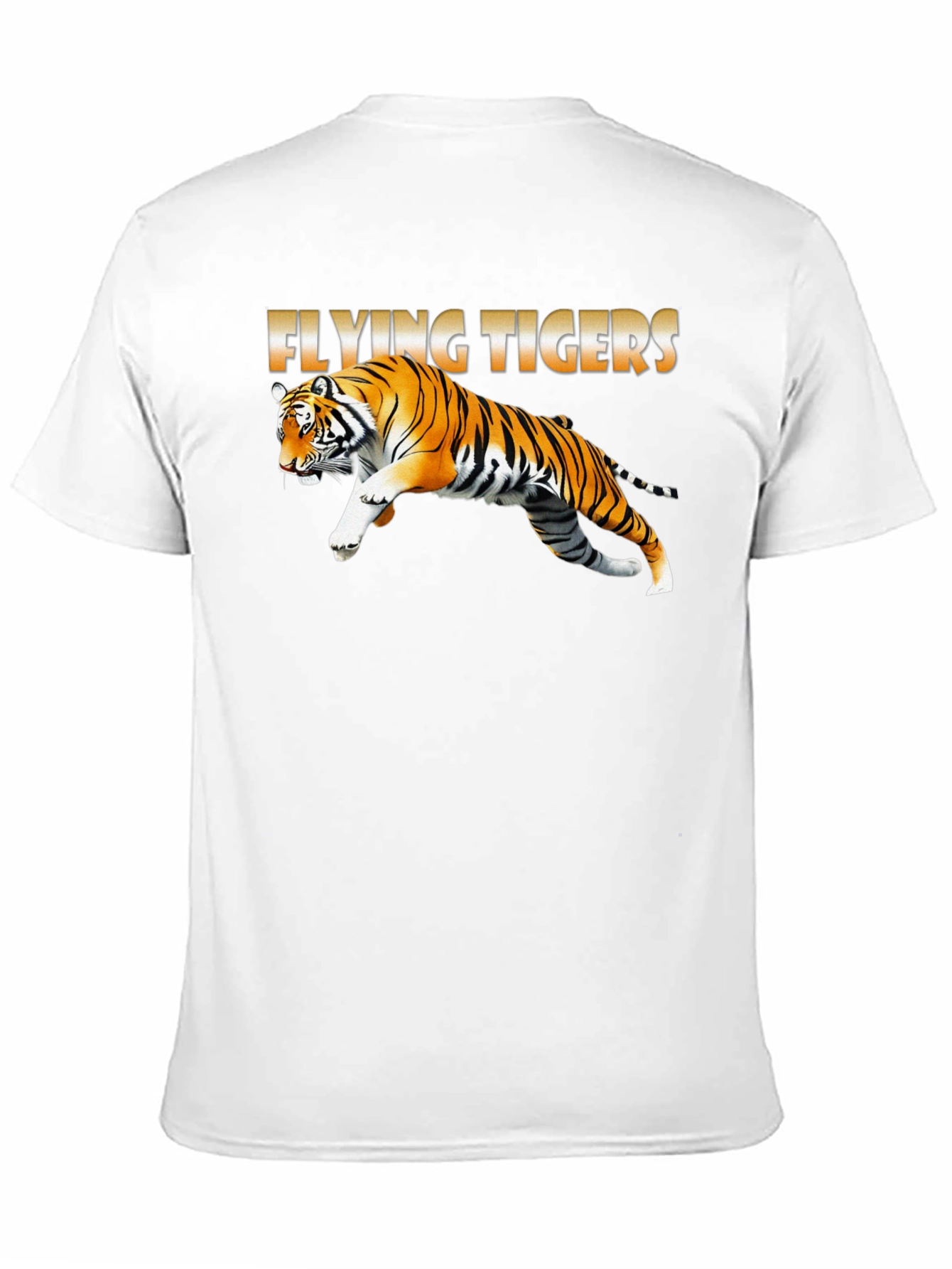 Black Flying Tigers Graphic T-Shirt view 11