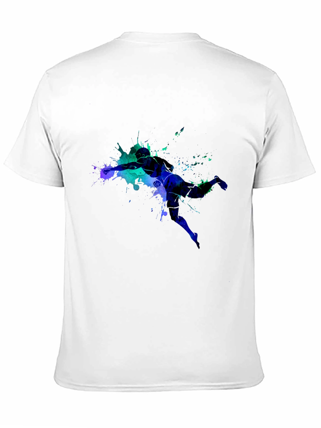 Black Abstract Athlete Graphic Tee view 11