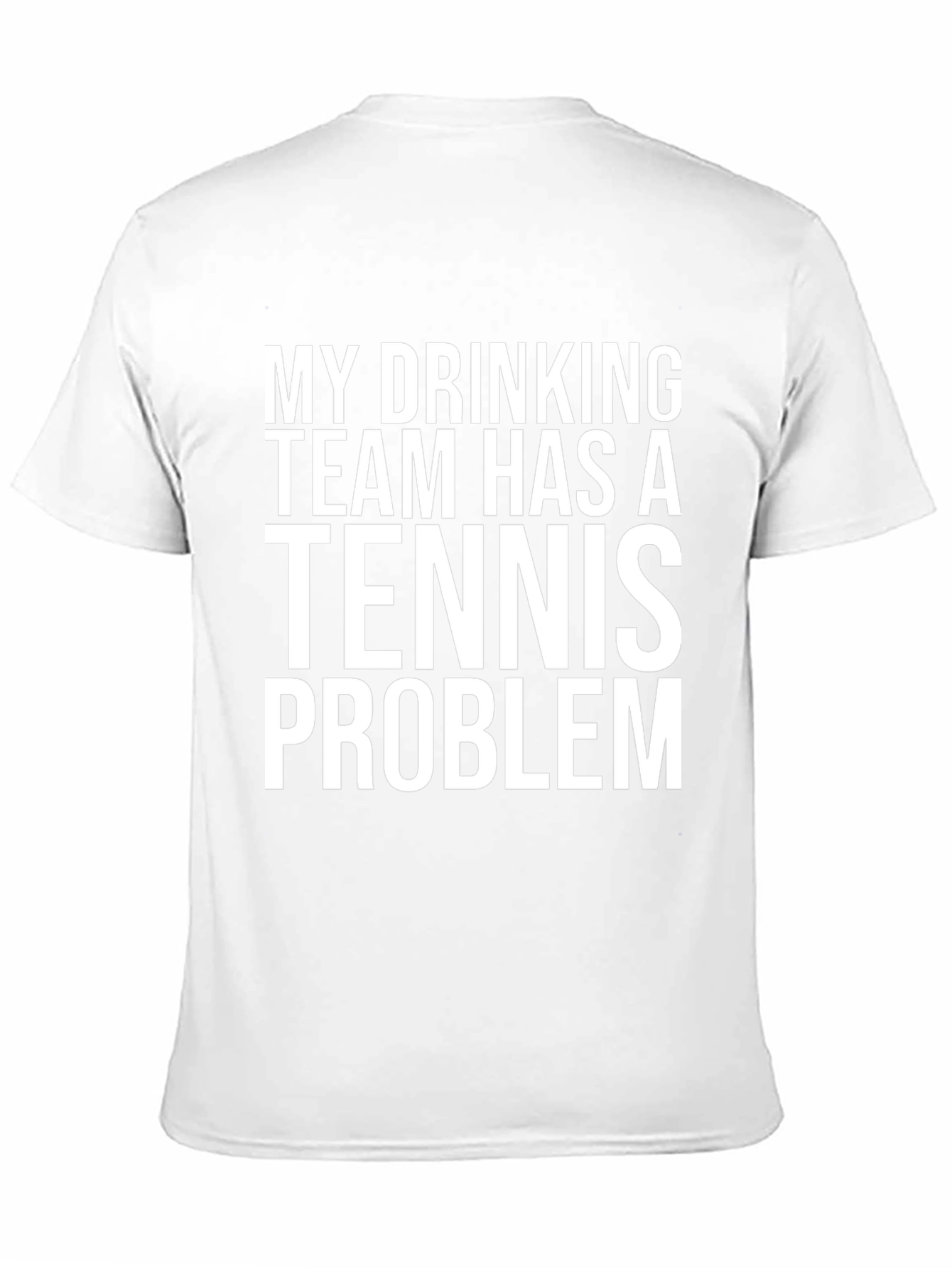 Black Drinking Team Tennis Problem Graphic Tee view 11