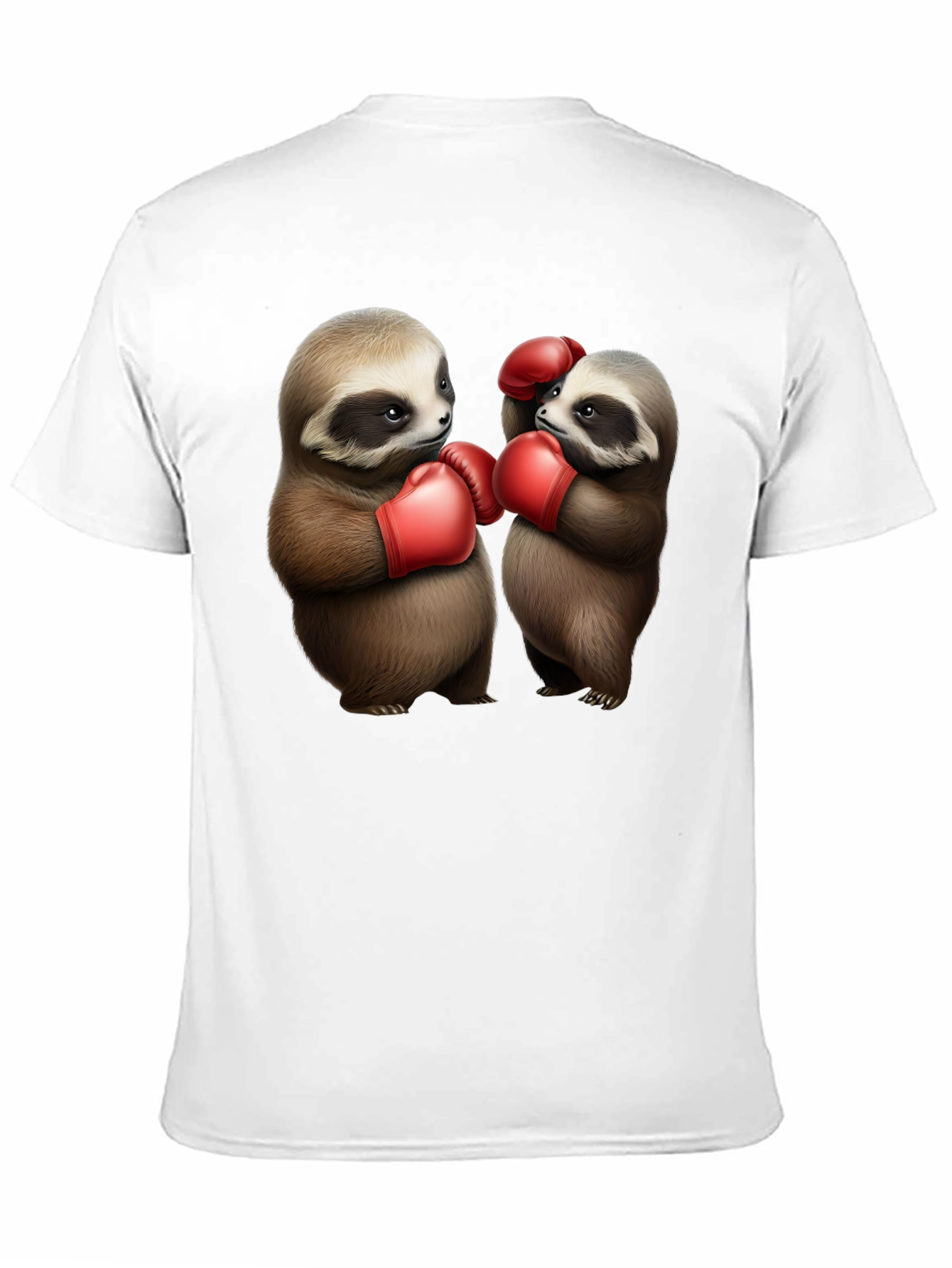 Black Sloth Boxing T-Shirt: Funny Animal Tee view 11