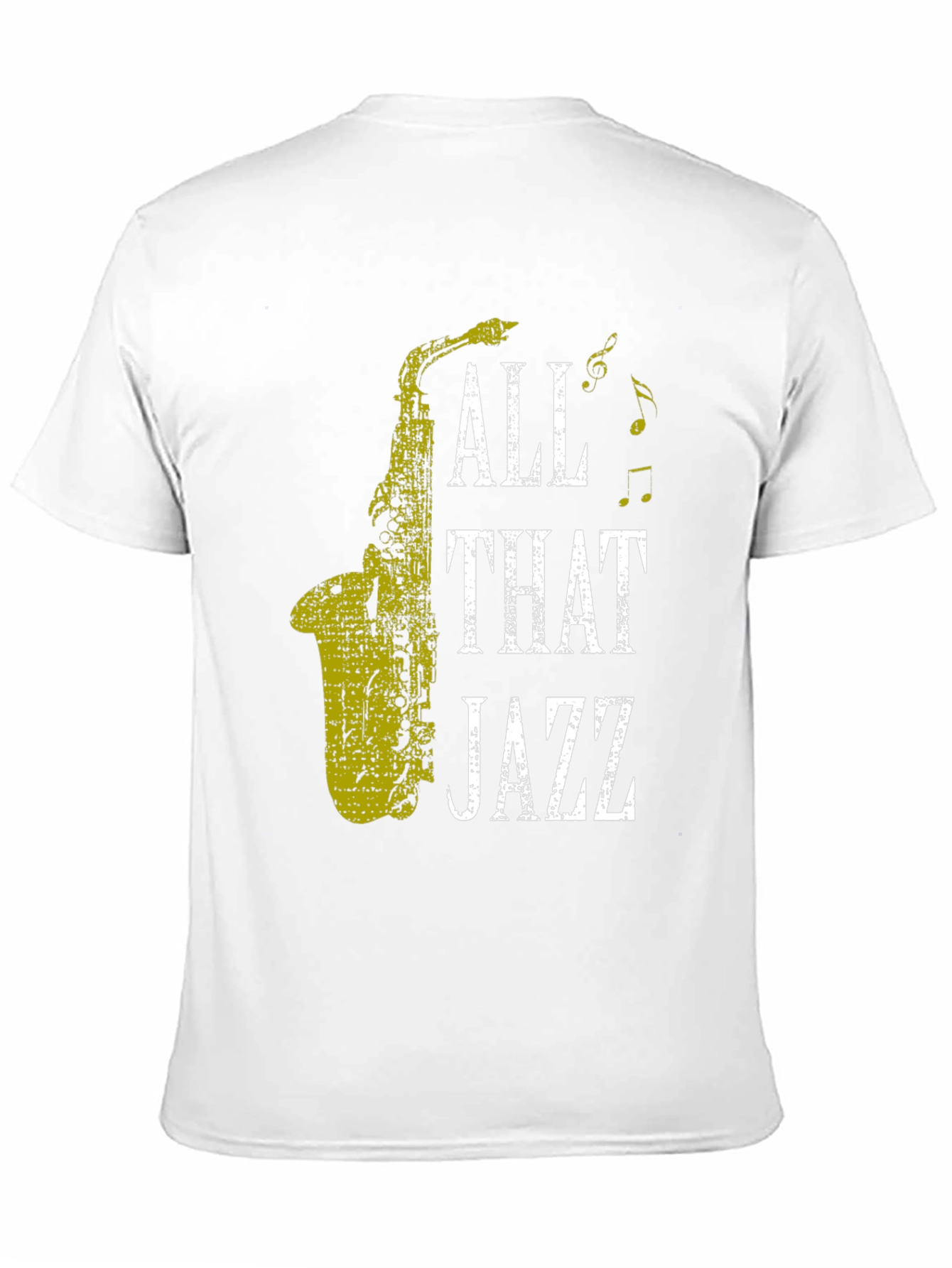 Black All That Jazz Saxophone T-Shirt view 11