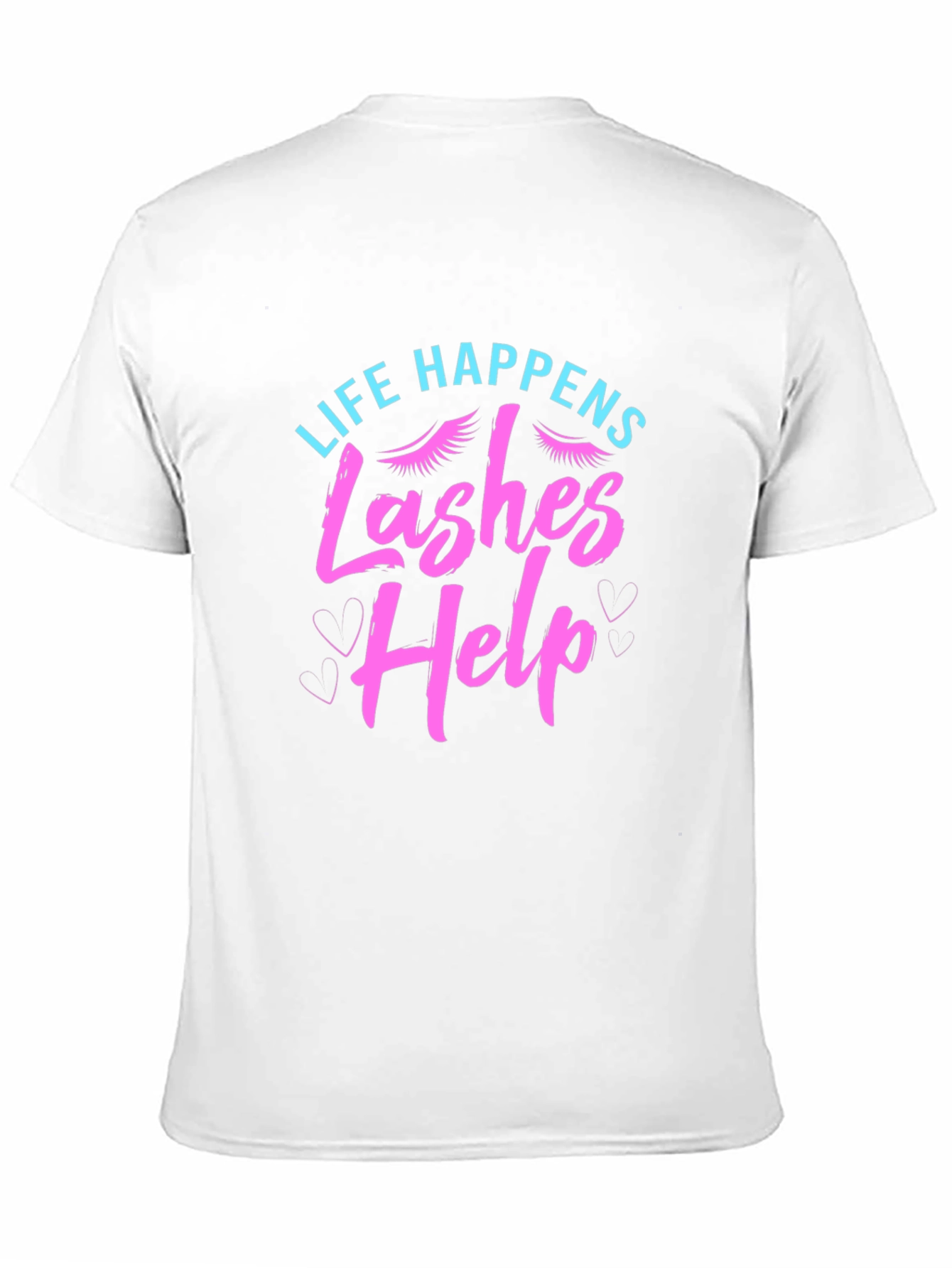 Black Life Happens Lashes Help Graphic T-Shirt view 11
