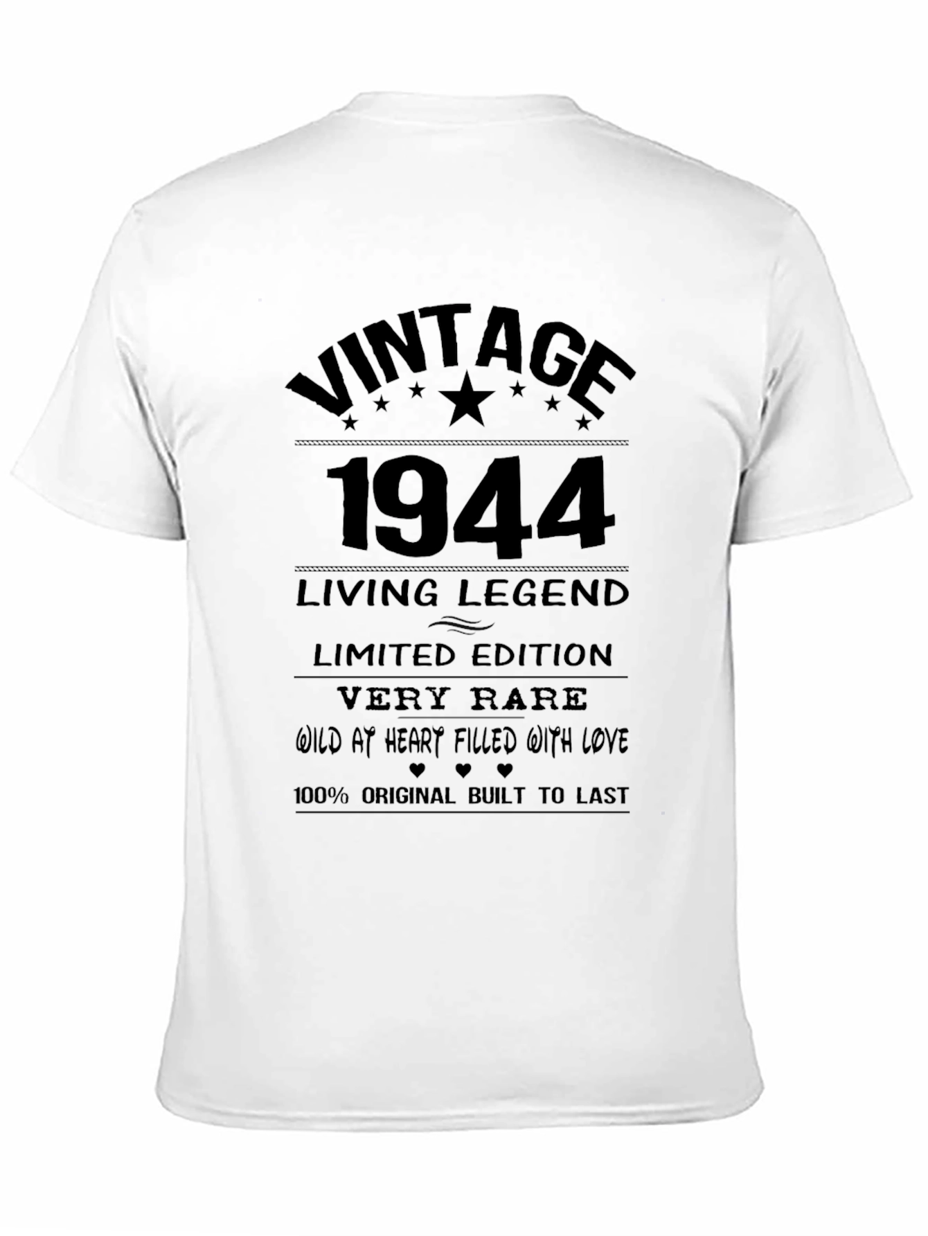Black Vintage 1944 Living Legend T-Shirt view 11