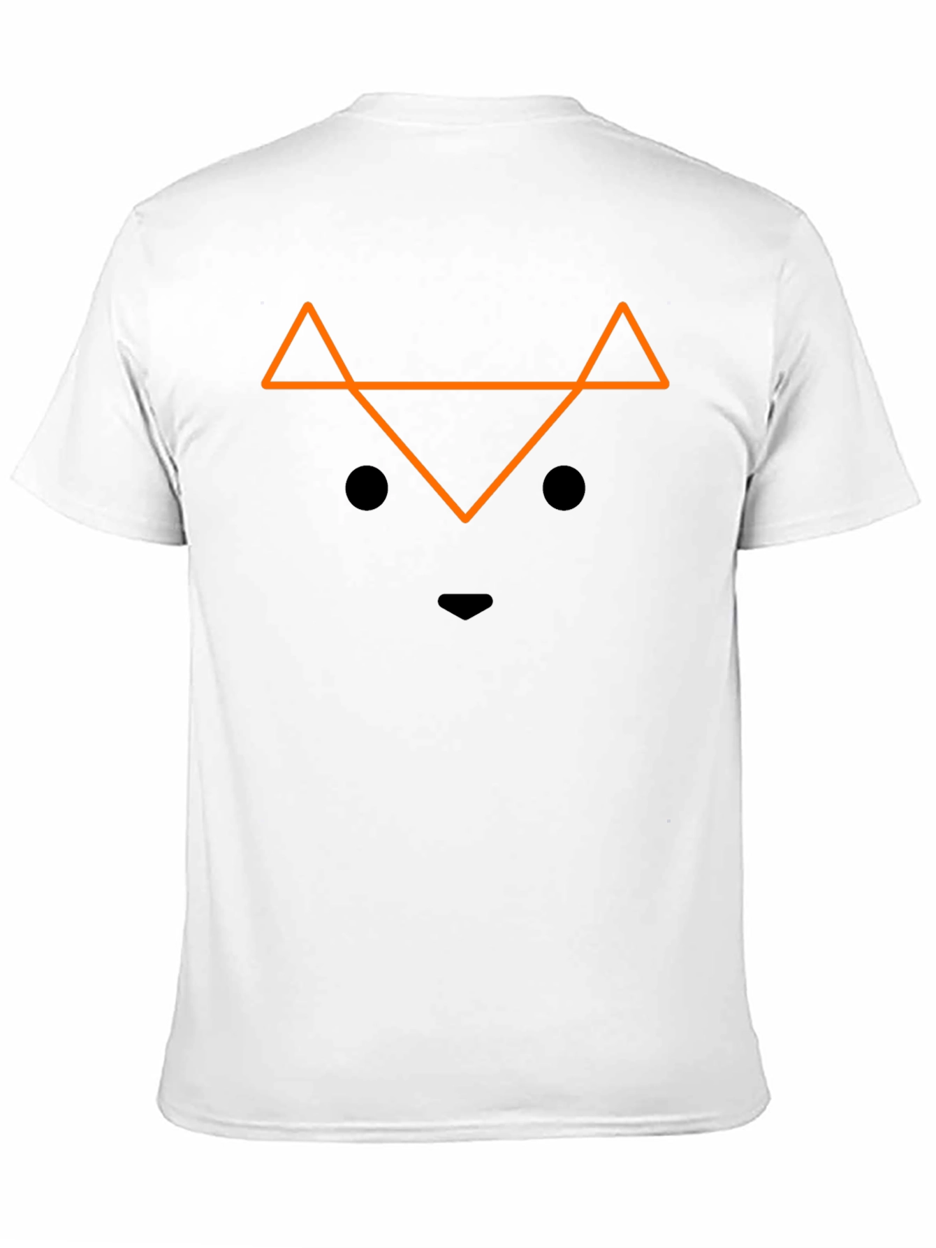 Black Geometric Fox Graphic Tee - Men's Black T-Shirt view 11