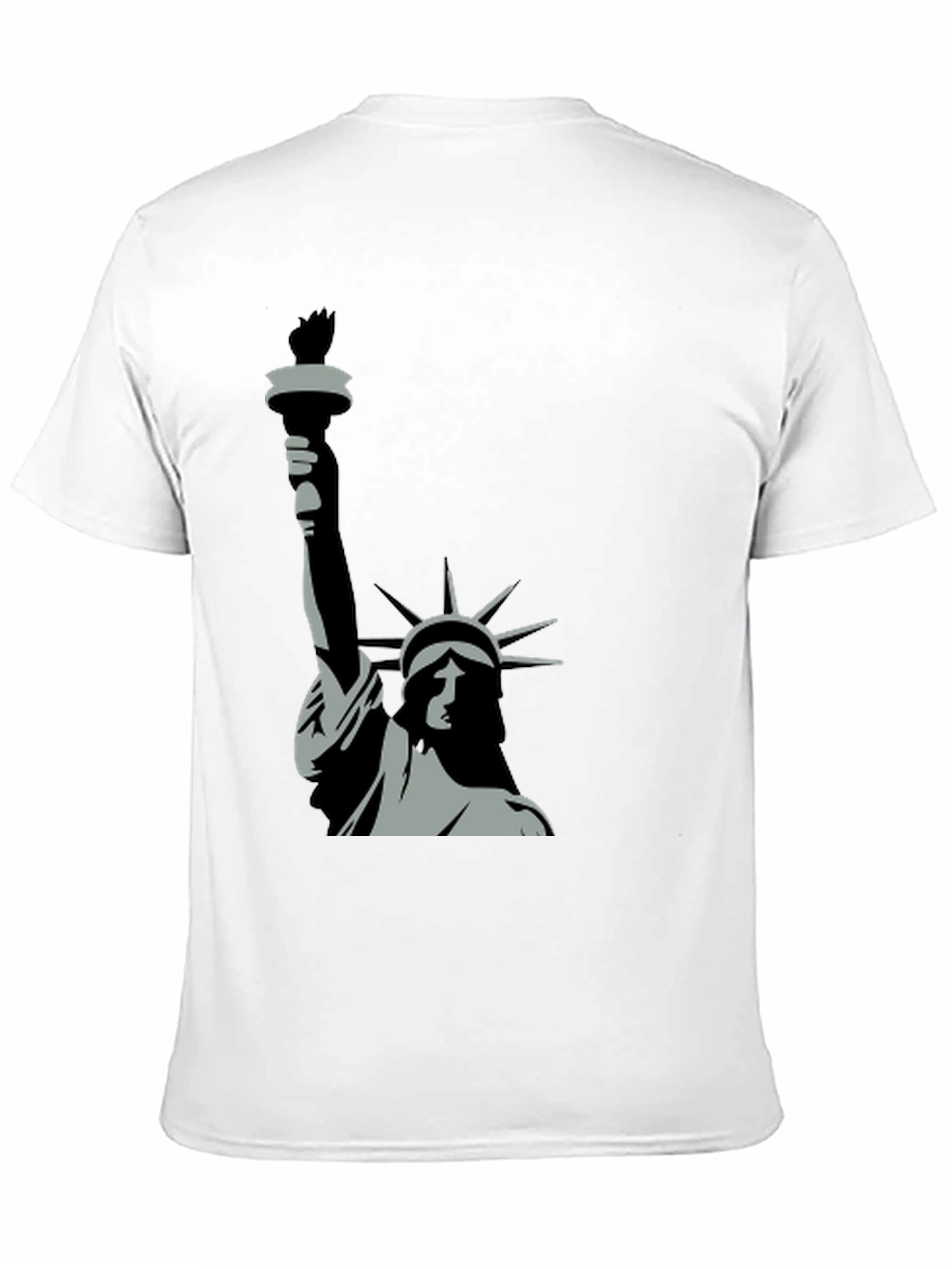 Black Statue of Liberty Graphic Tee - Black view 11