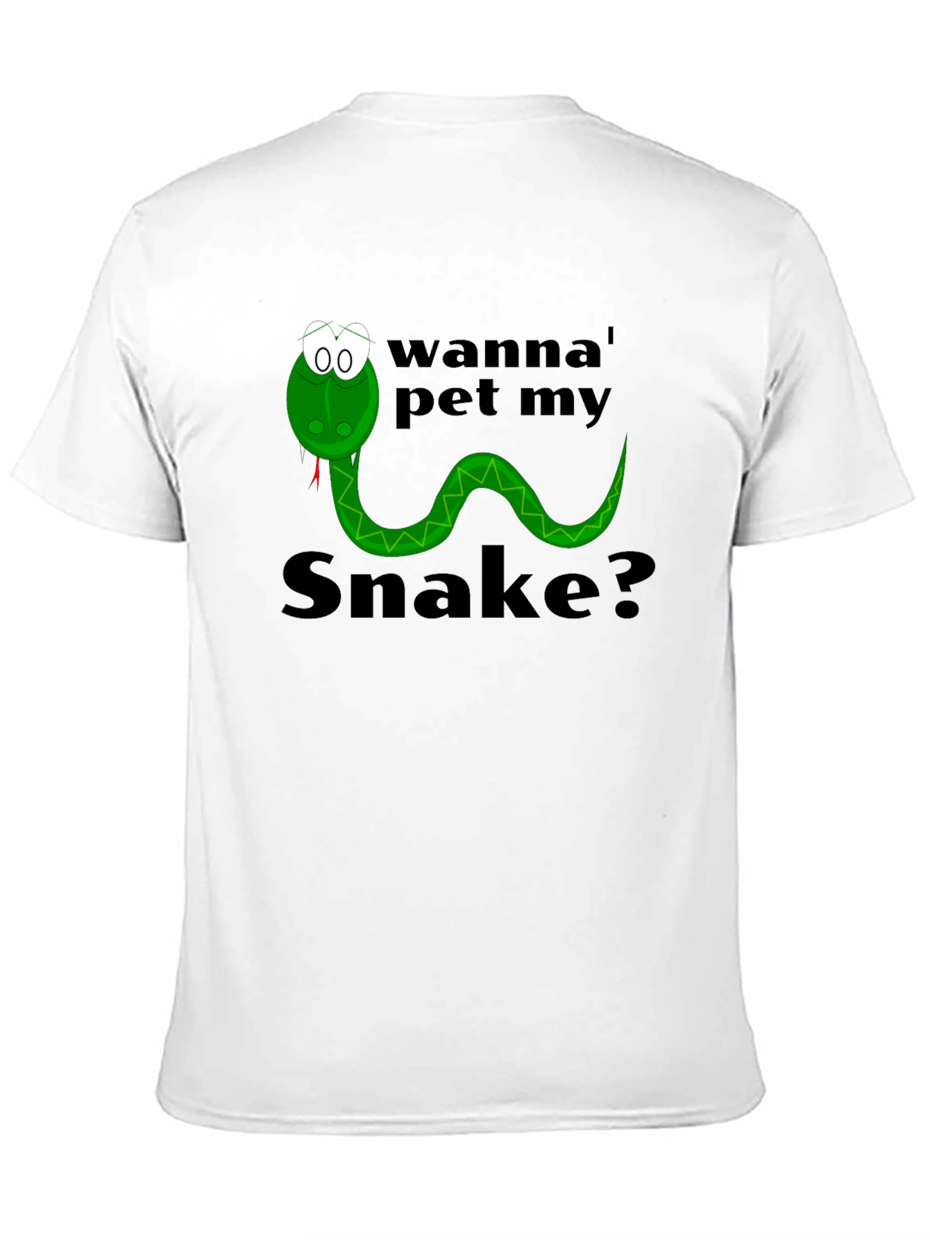 Black Wanna Pet My Snake? Funny Graphic Tee view 11