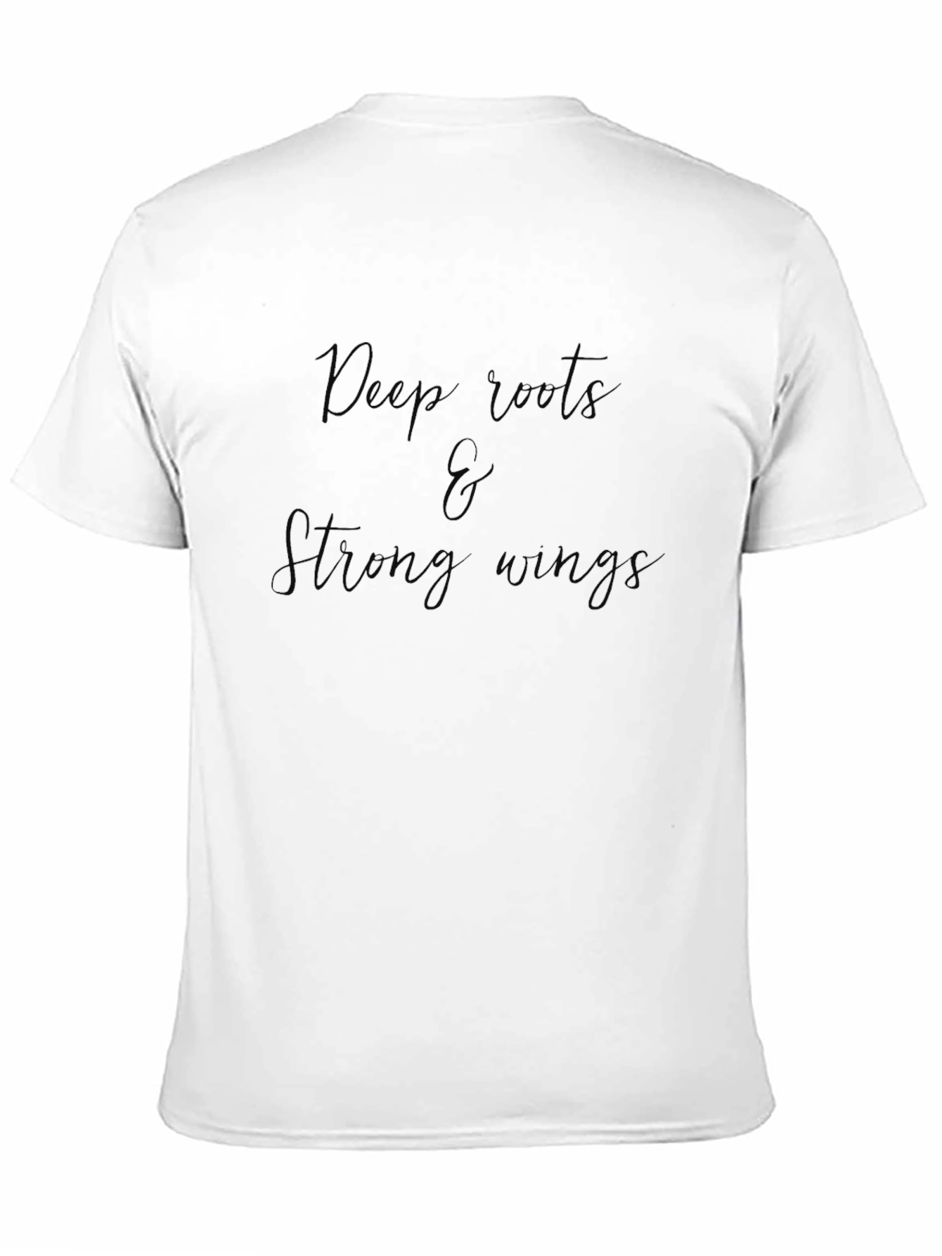 Black Deep Roots & Strong Wings Graphic Tee view 11