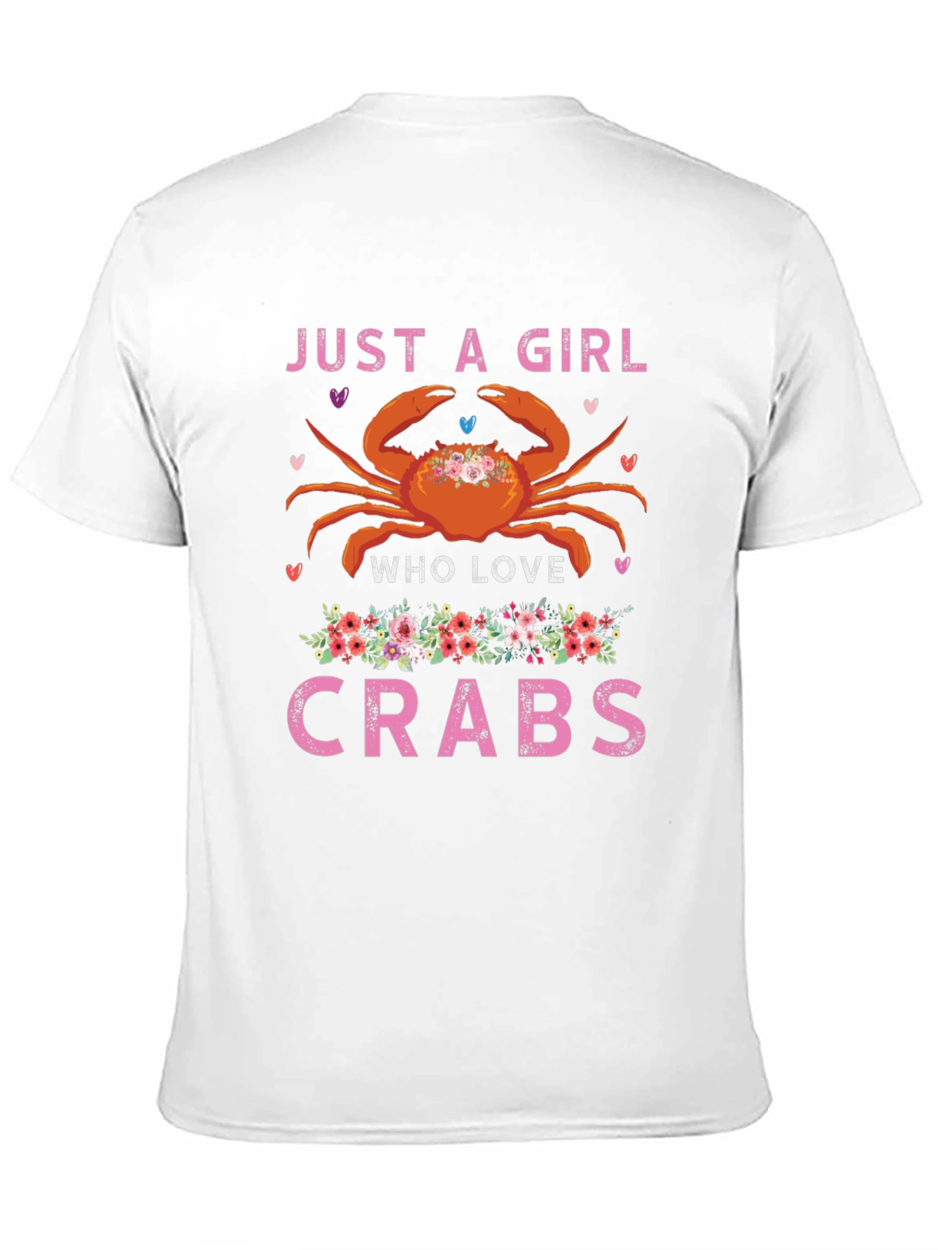Black Just a Girl Who Loves Crabs T-Shirt view 11