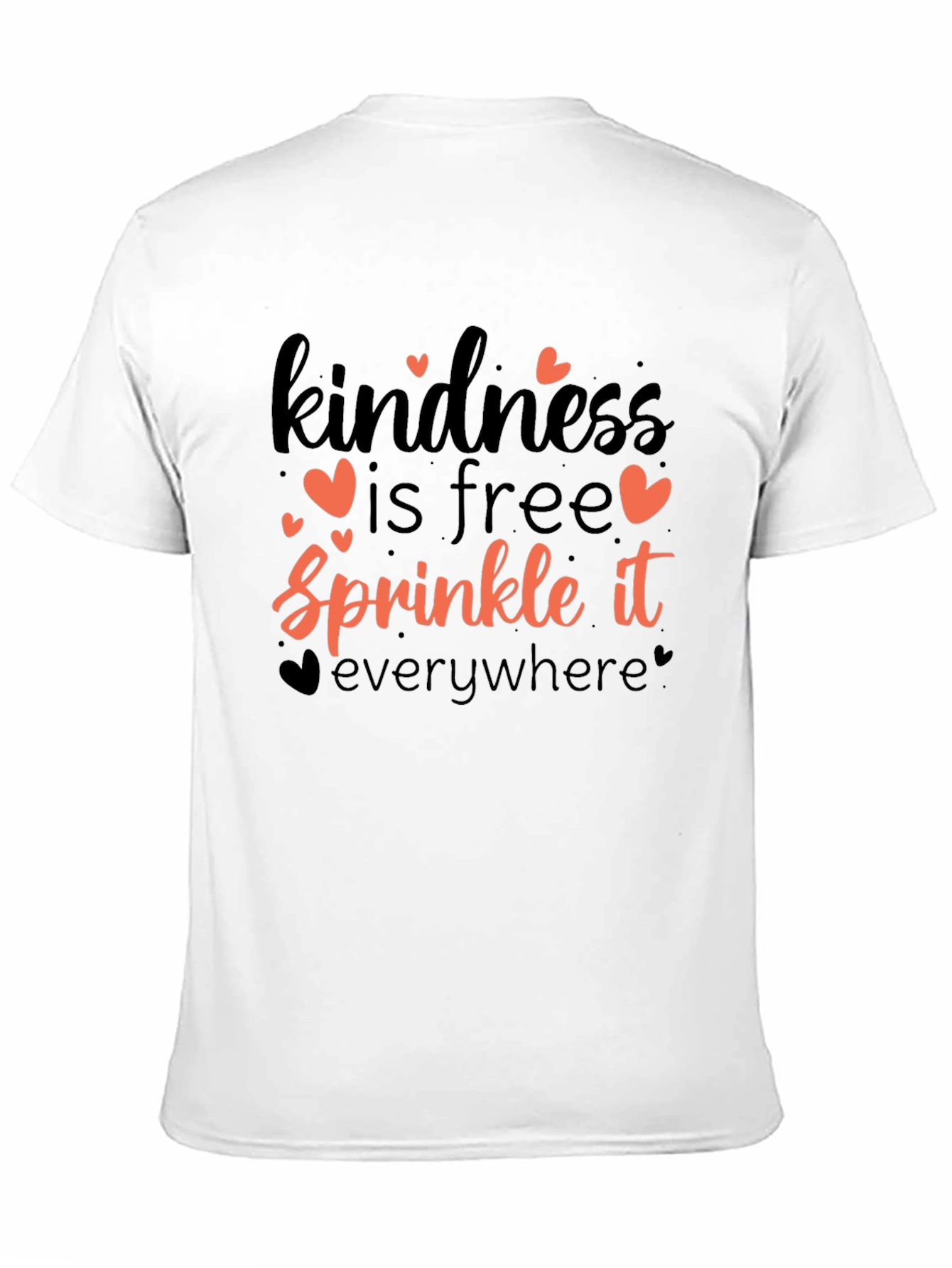 Black Kindness Sprinkle Tee -  Motivational Shirt view 11