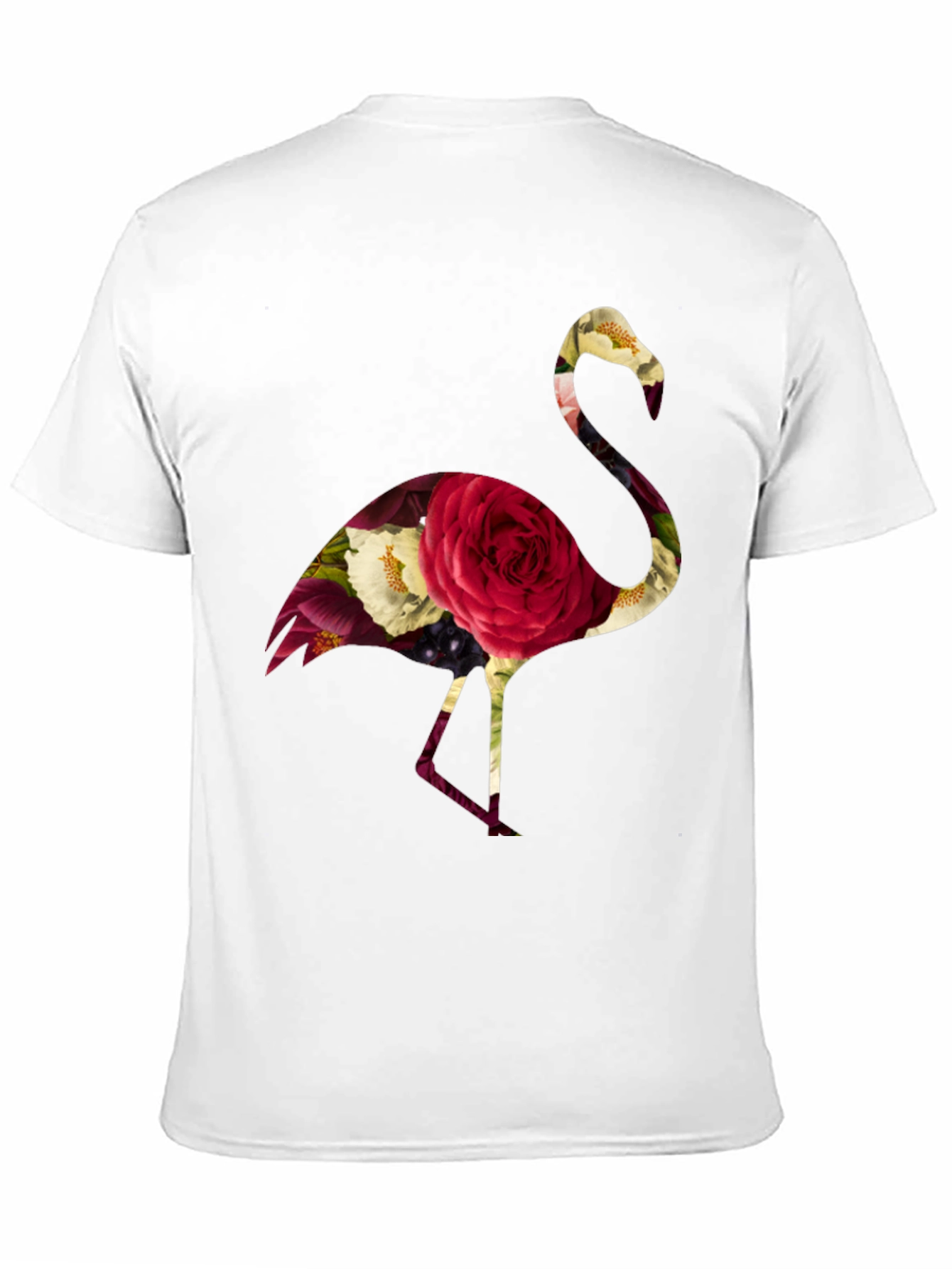 Black Floral Flamingo Graphic Tee - Black view 11