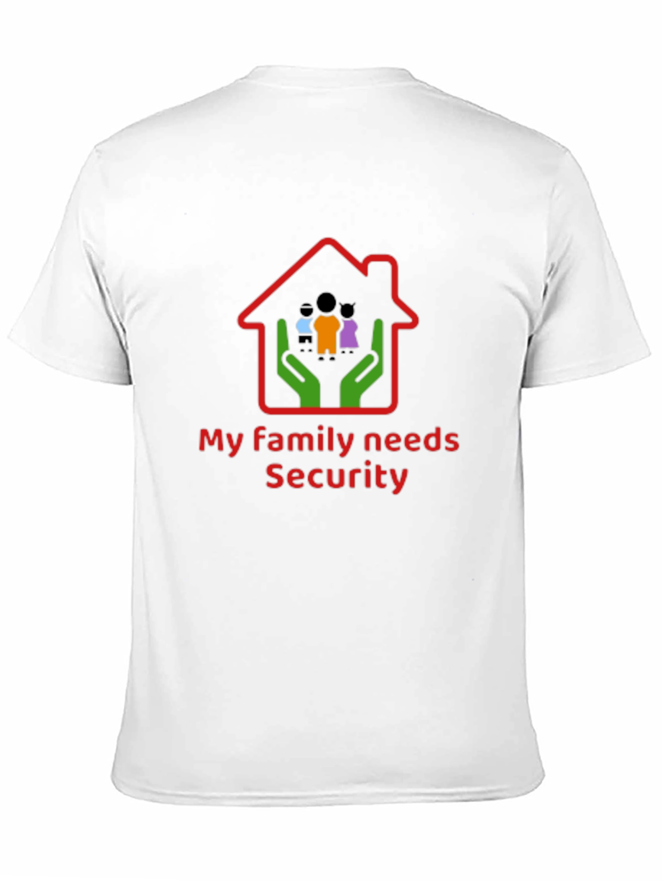 Black Family Security T-Shirt - Black Cotton Graphic Tee view 11