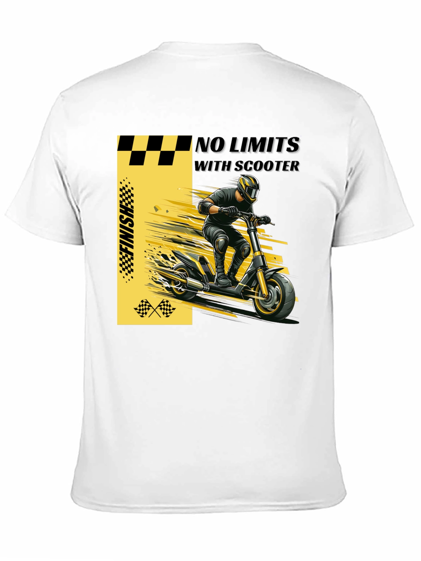 Black No Limits Scooter Graphic T-Shirt view 11