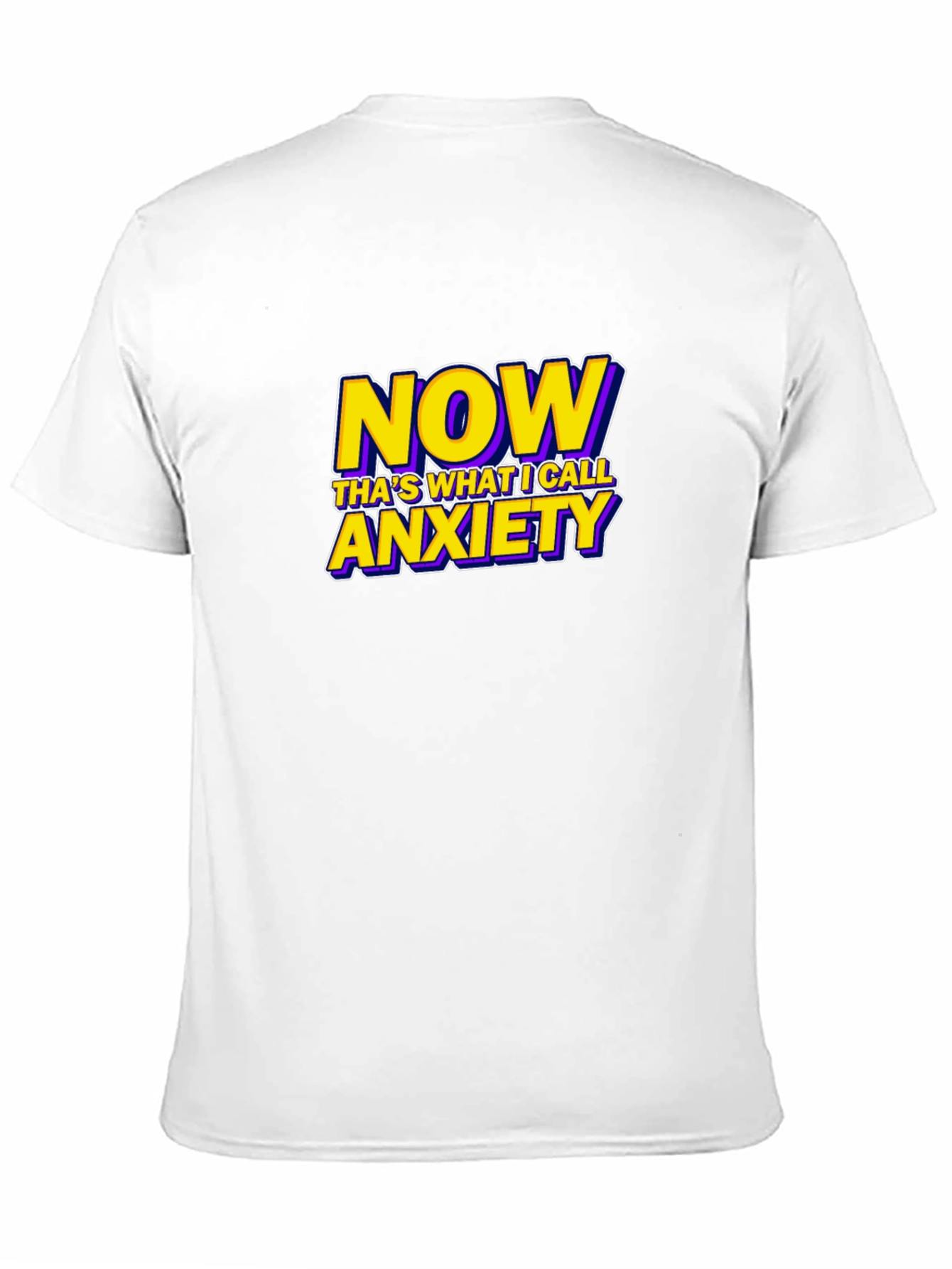 Black Now That's What I Call Anxiety Funny Graphic T-Shirt view 11