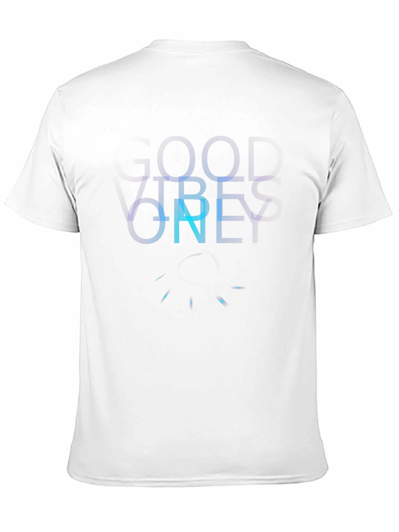 Black Cool Vibes Only Graphic T-Shirt view 11