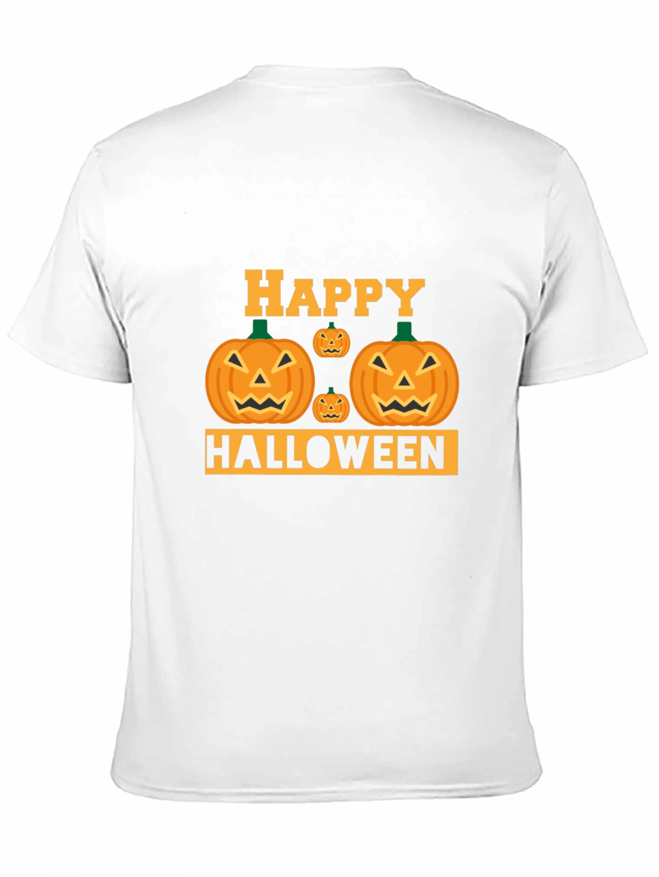 Black Happy Halloween Pumpkin T-Shirt view 11