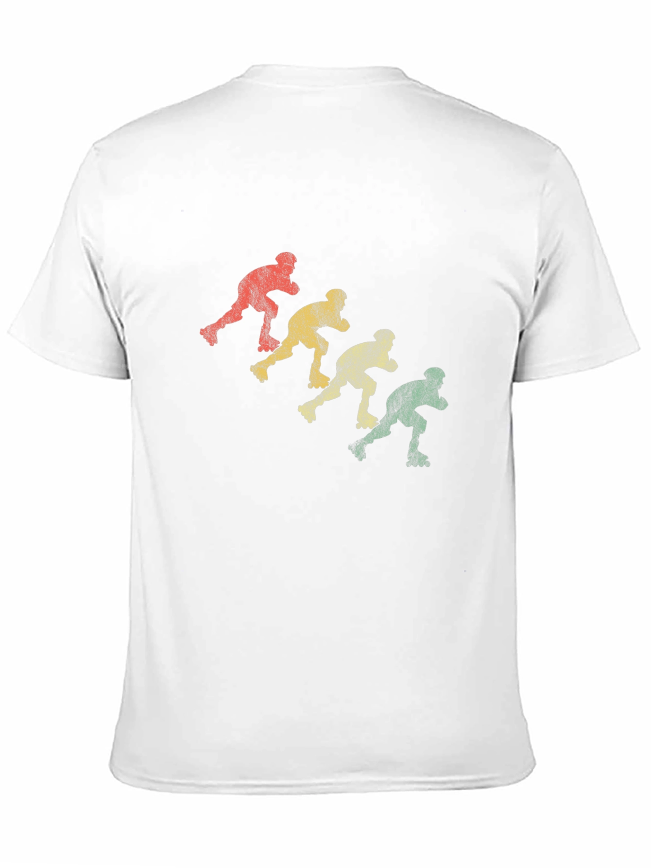 Black Retro Roller Skater T-Shirt - Vintage Style Skate Design view 11