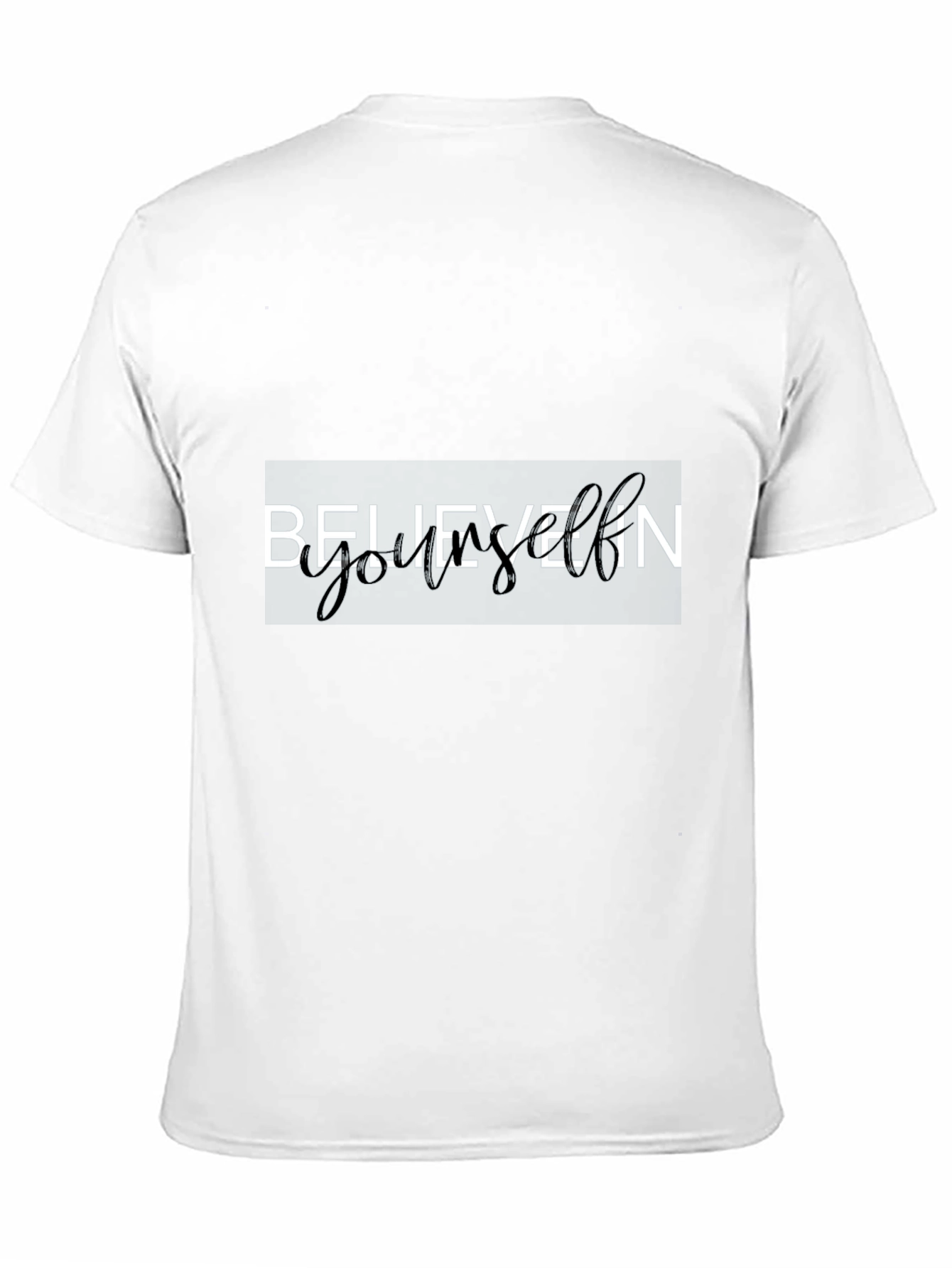 Black Believe In Yourself Black Graphic Tee view 11